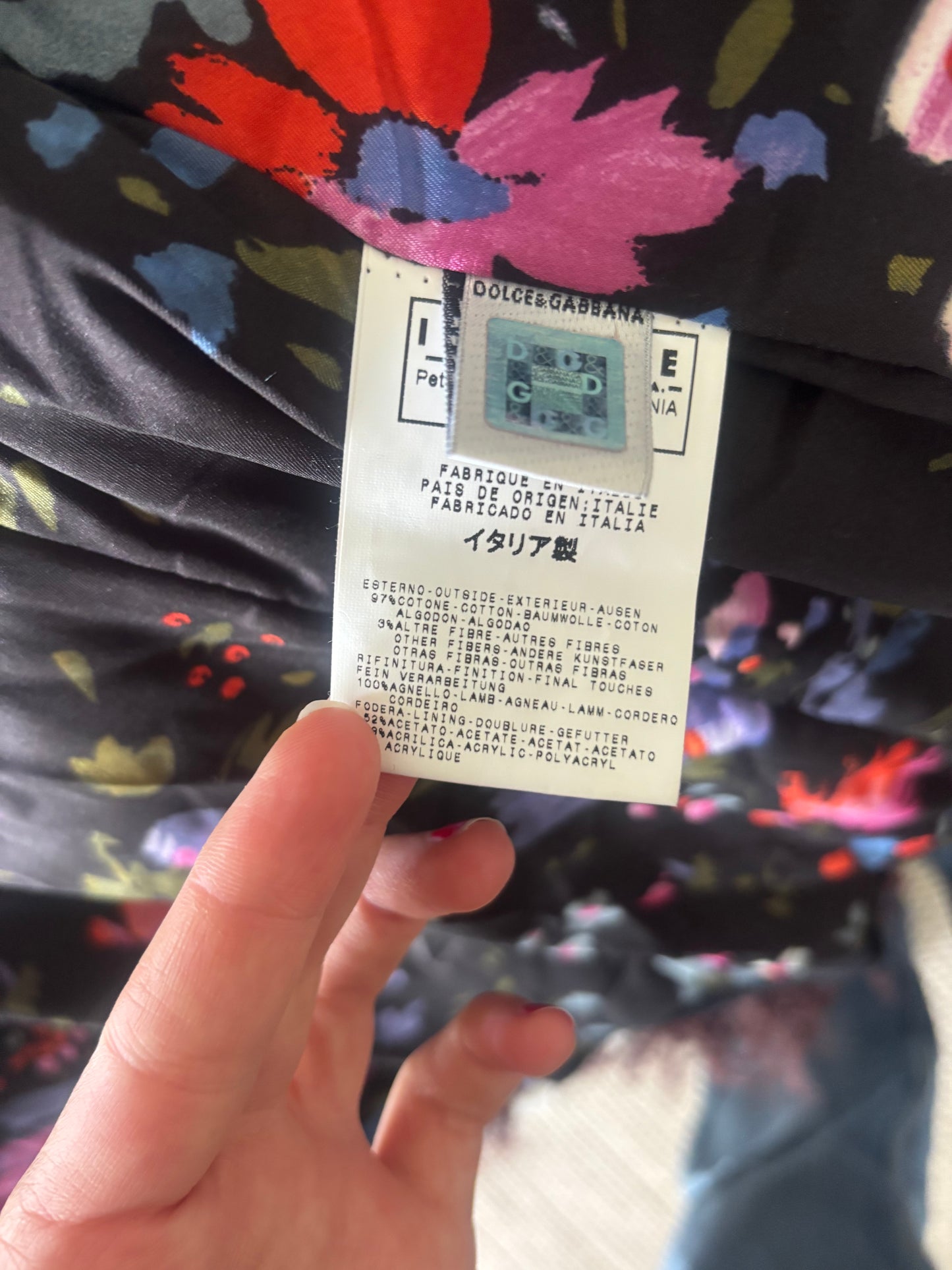 Vintage D&G zebra coat