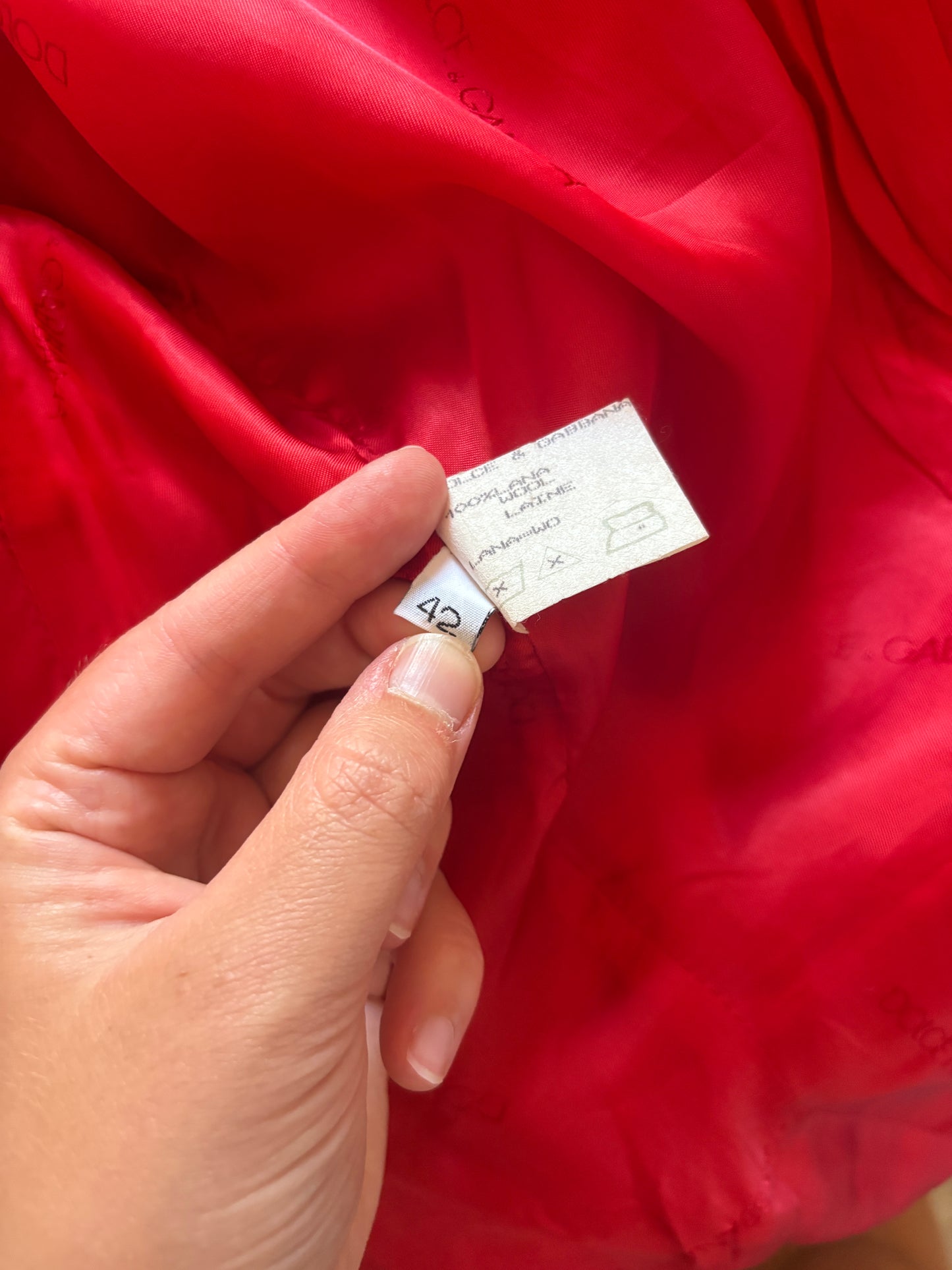 Iconic FW1995 Dolce & Gabbana Red Jacket