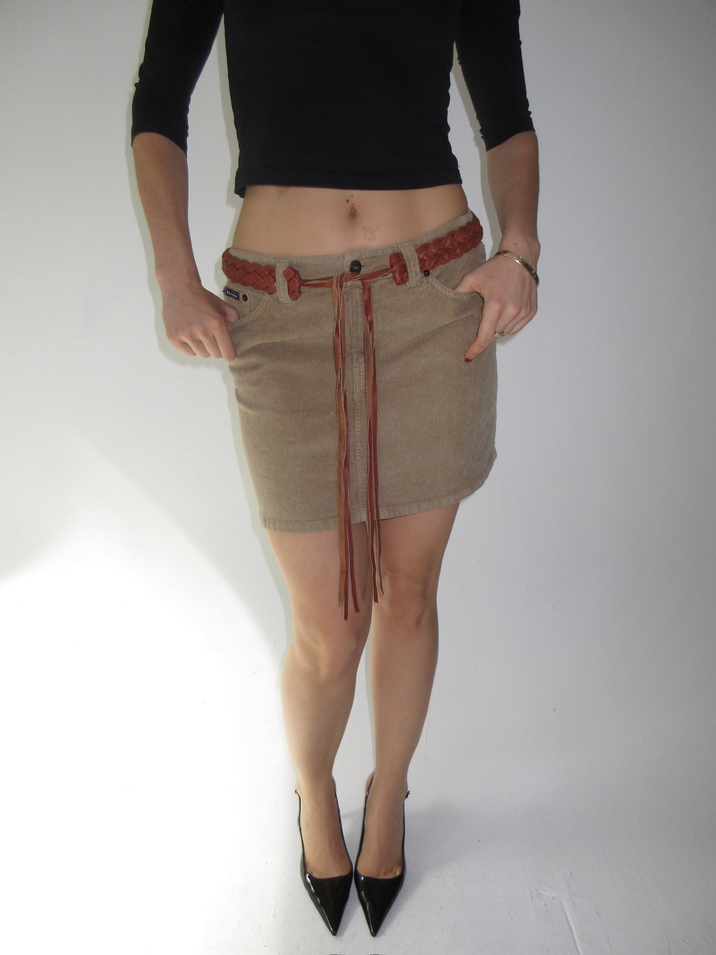 Vintage D&G skirt leather belt
