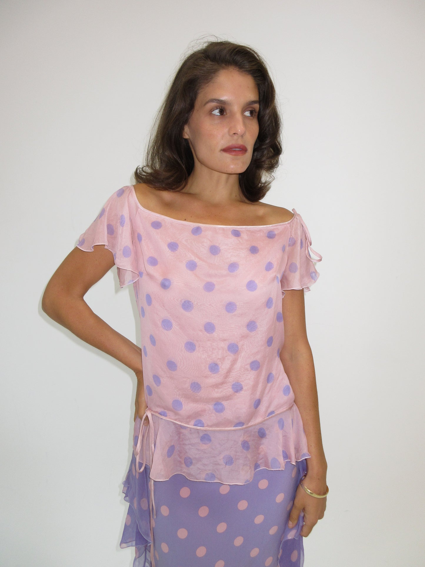 Vintage Valentino polka dot top