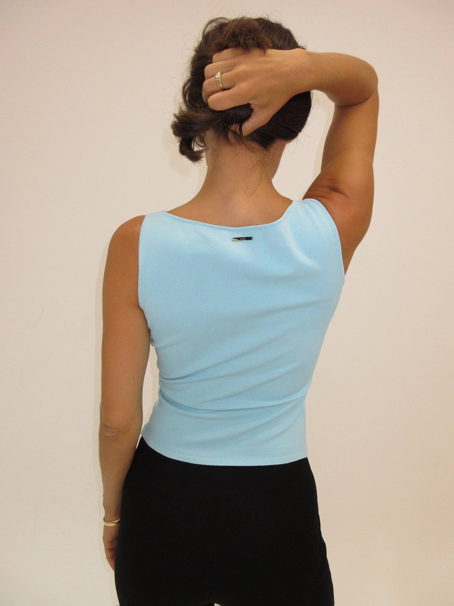 Vintage Gucci turquoise top