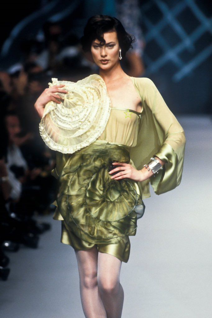 SS1995 Chloe by Karl Lagerfeld runway dress