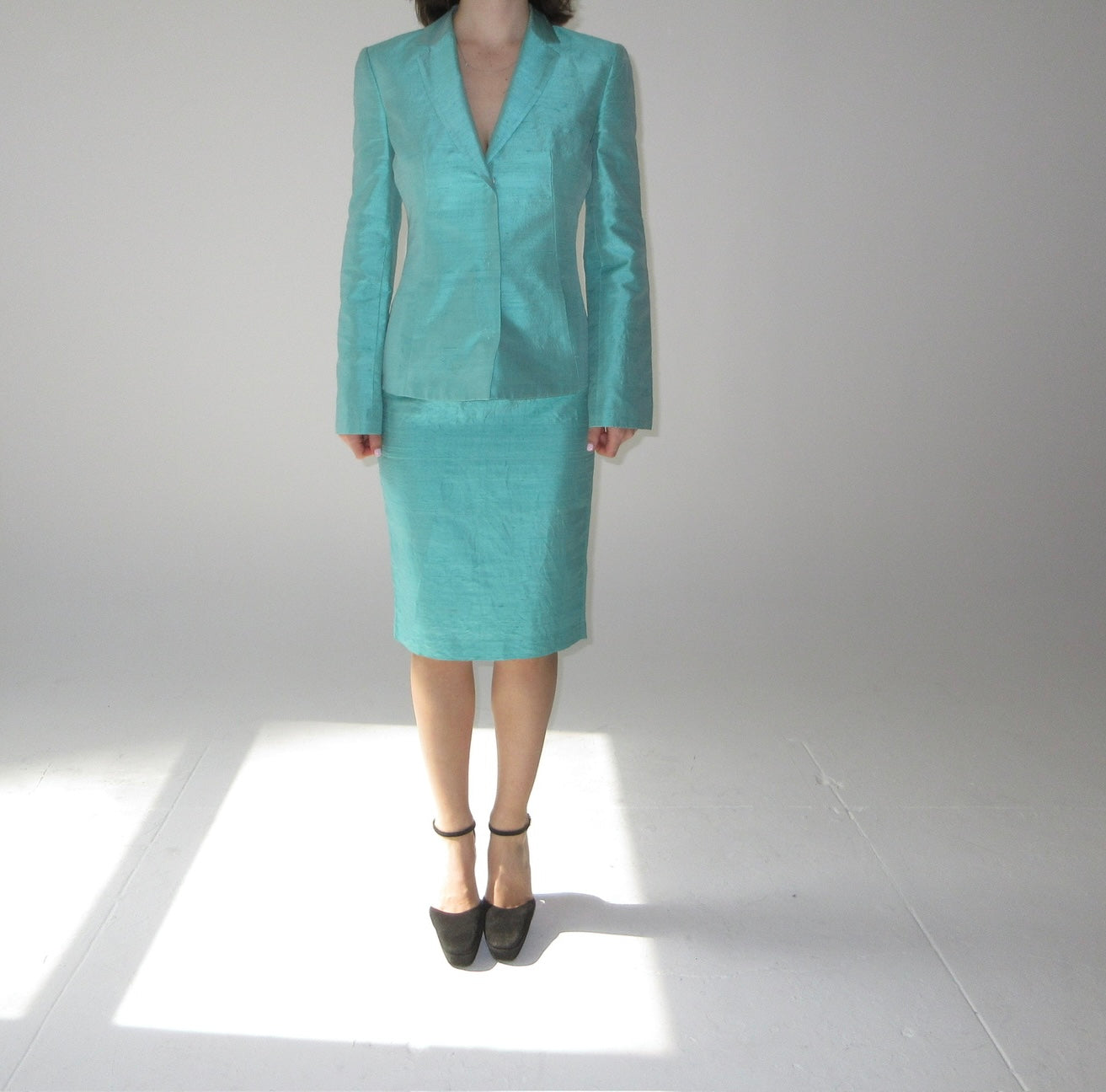 Vintage D&G silk turquoise set