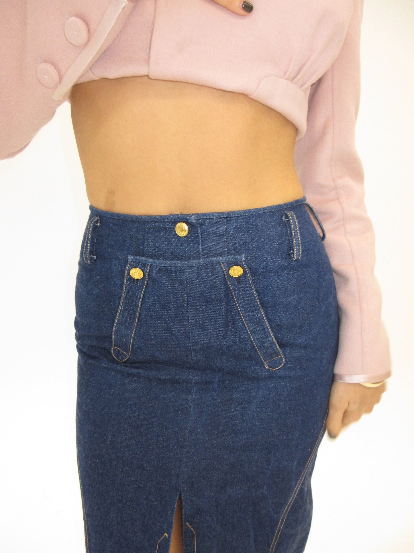 Vintage Dior by Galliano denim skirt