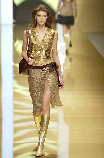 FW2002 Valentino Beaded skirt