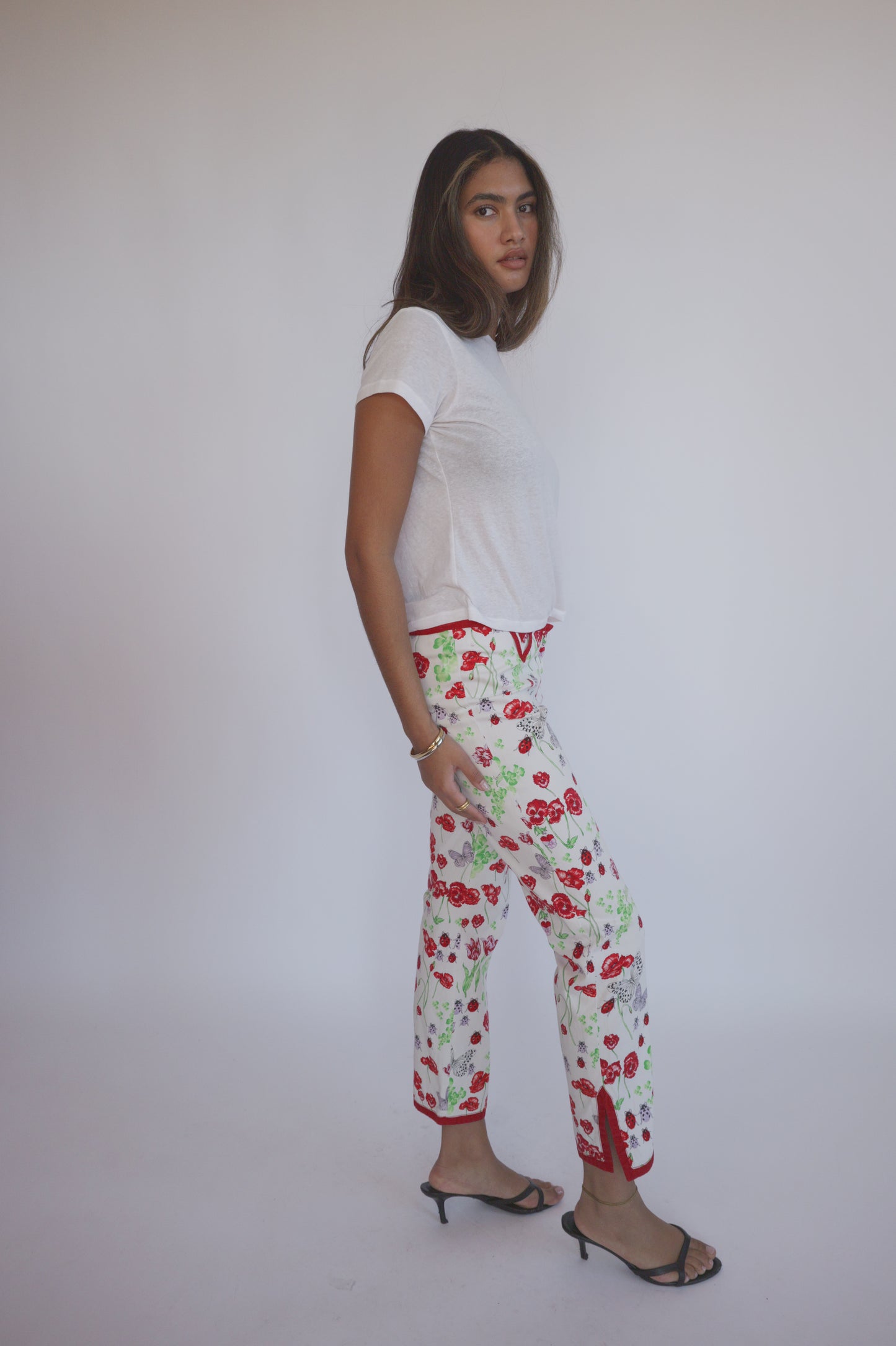 Vintage Versace Lady Bug Printed Pants