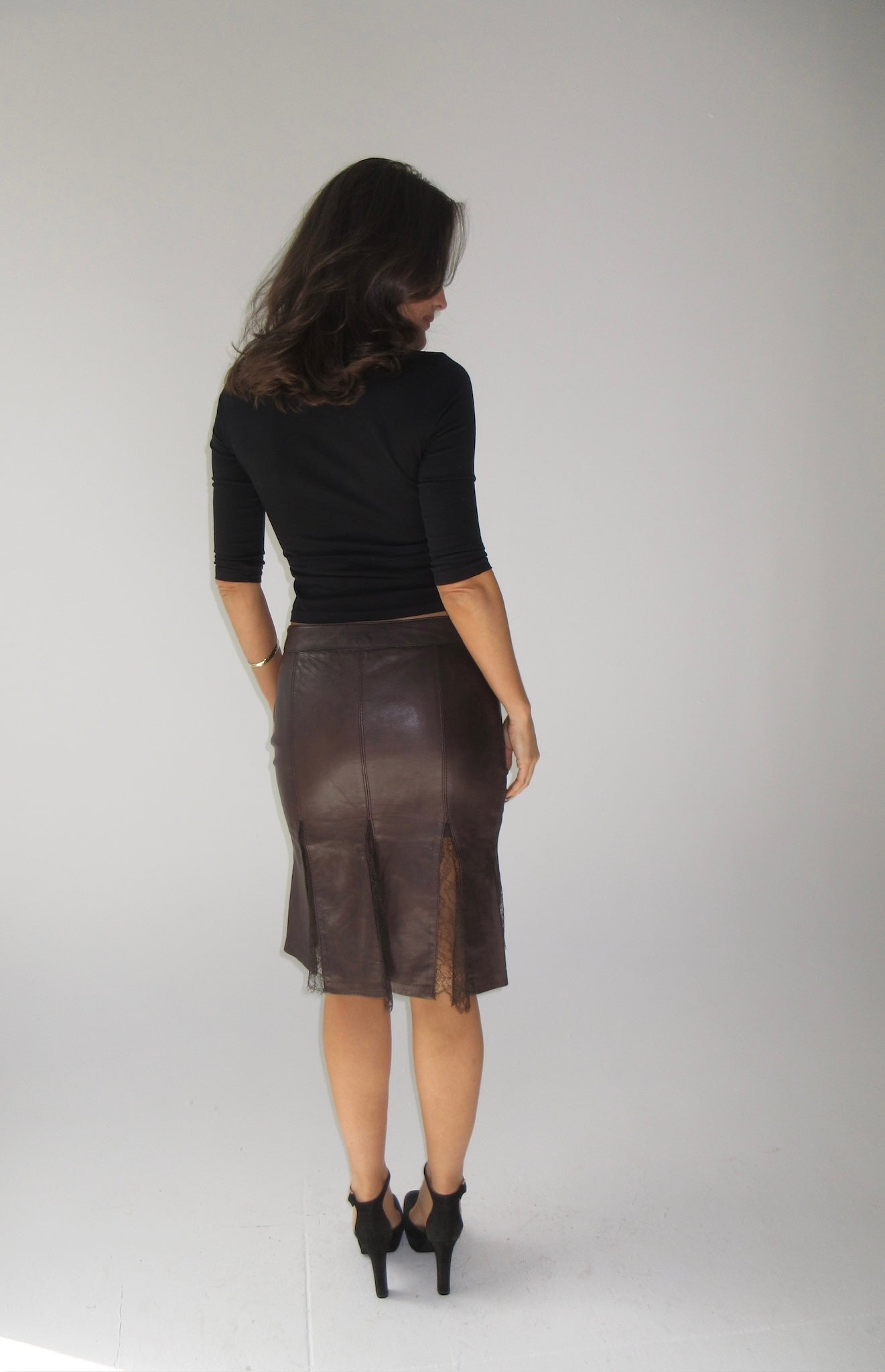 Valentino r.e.d. leather skirt