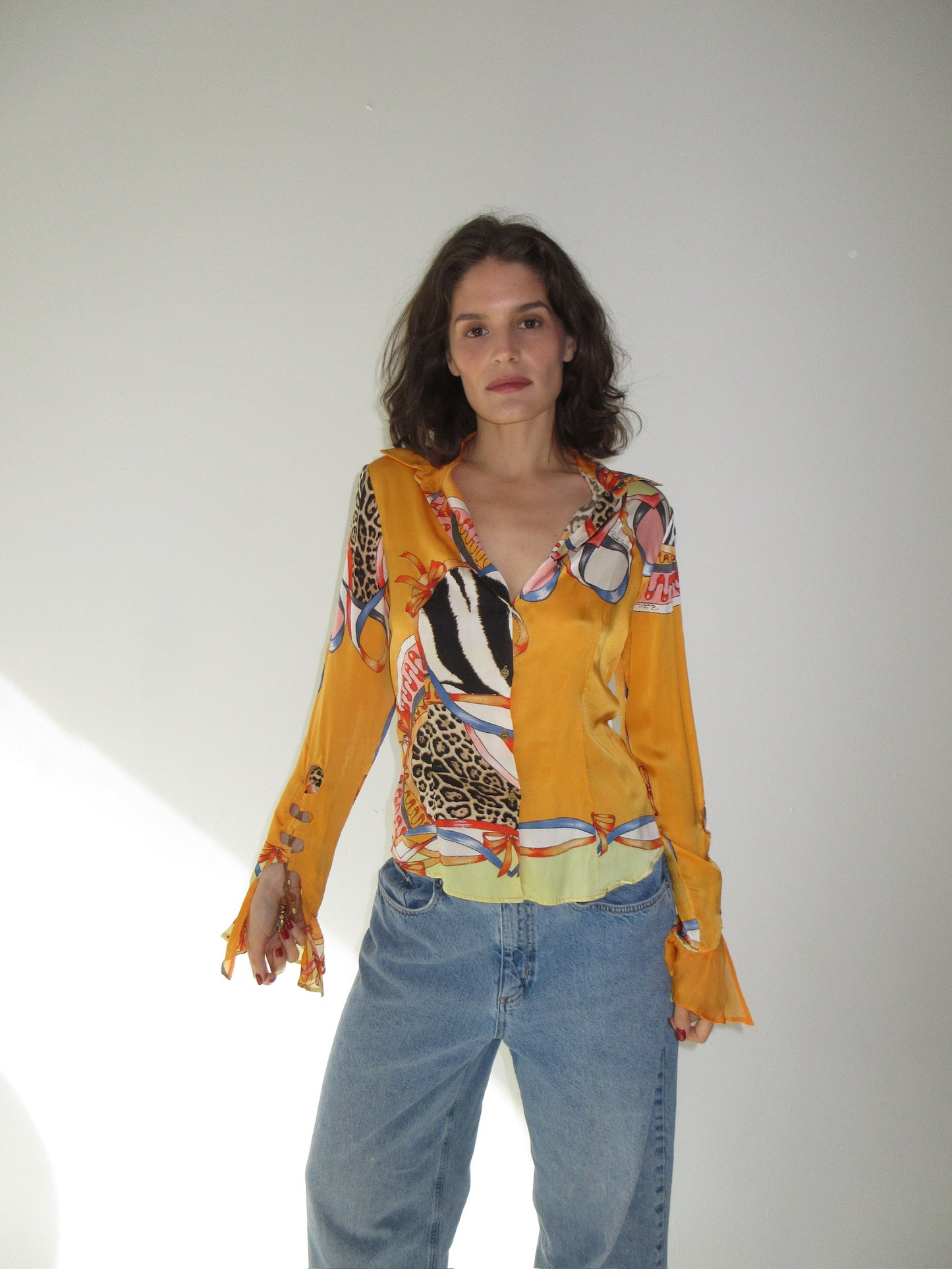 Vintage Roberto Cavalli silk top