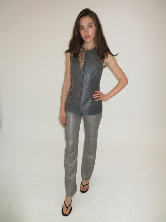 Vintage Versace shimmer pants