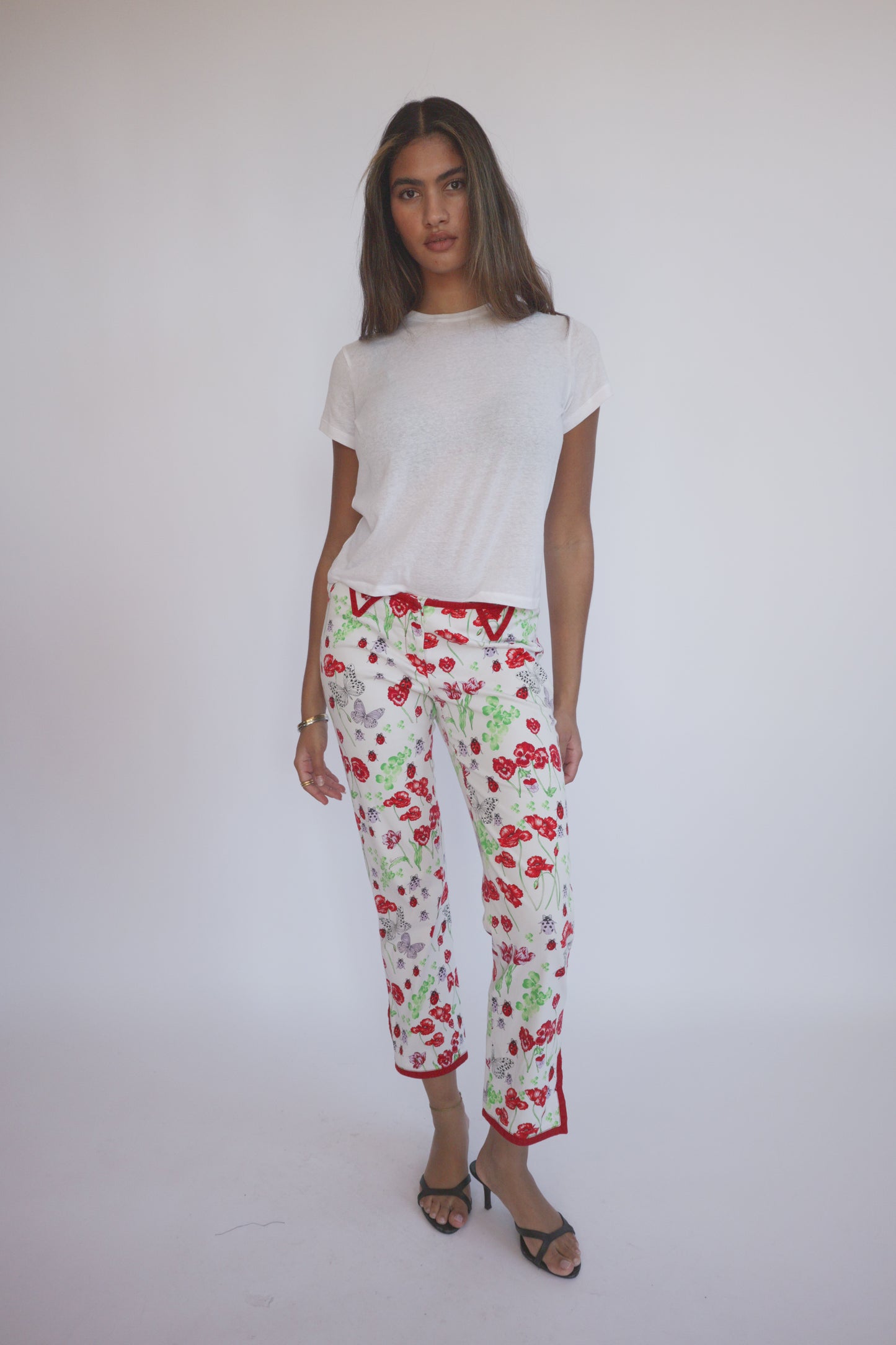 Vintage Versace Lady Bug Printed Pants