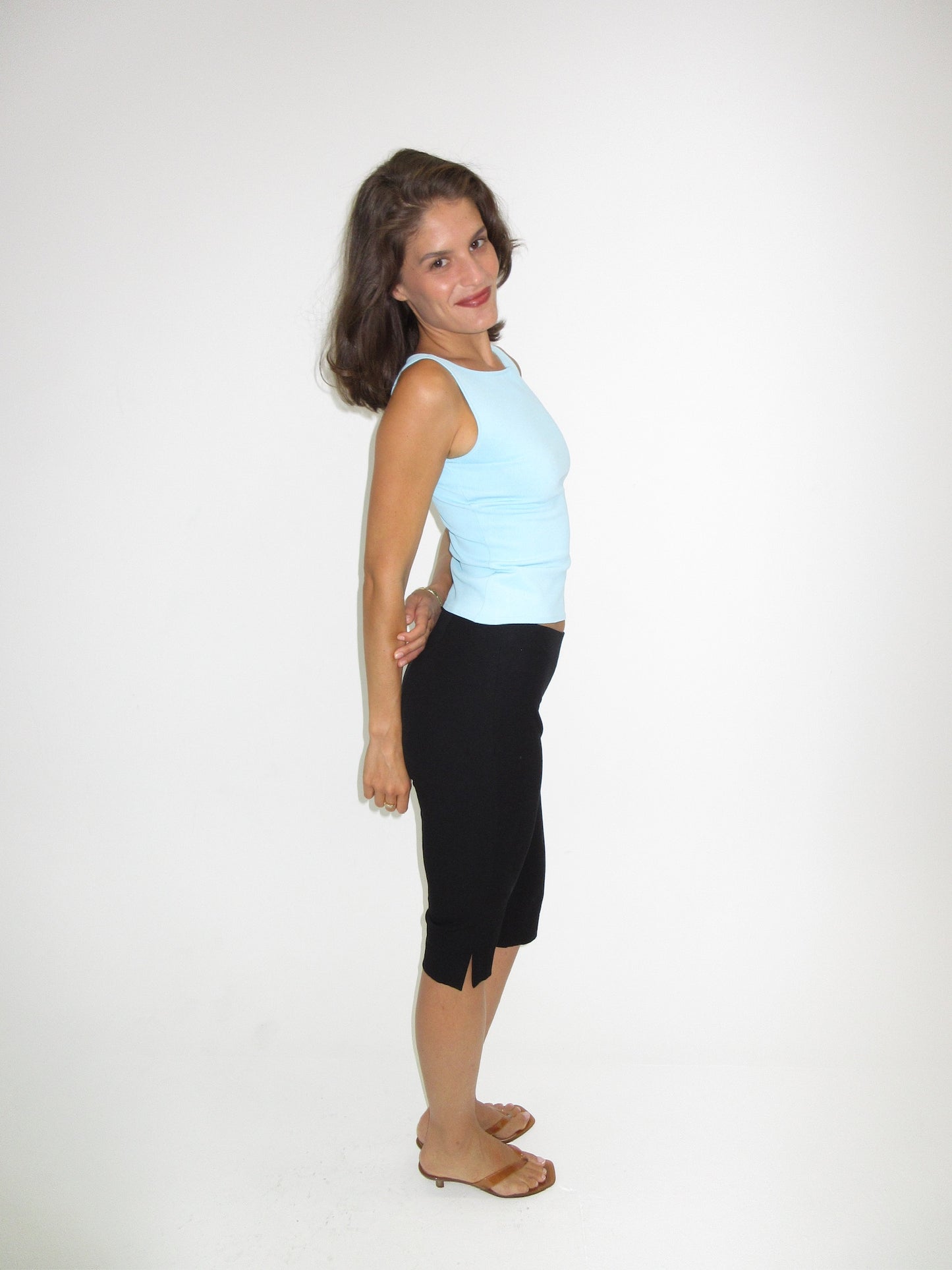 Vintage Gucci turquoise top