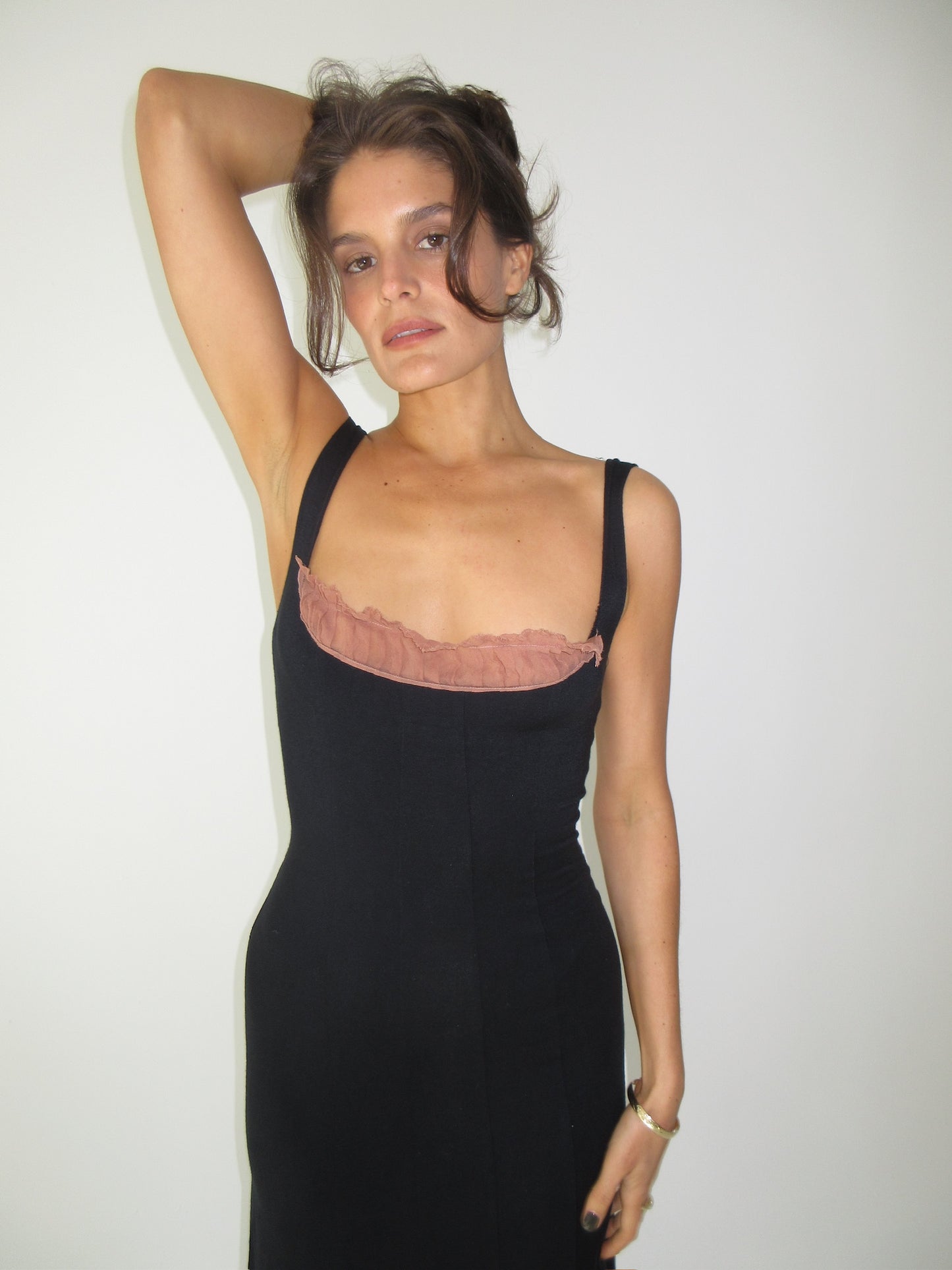 Vintage Alberta Ferretti milkmaid dress