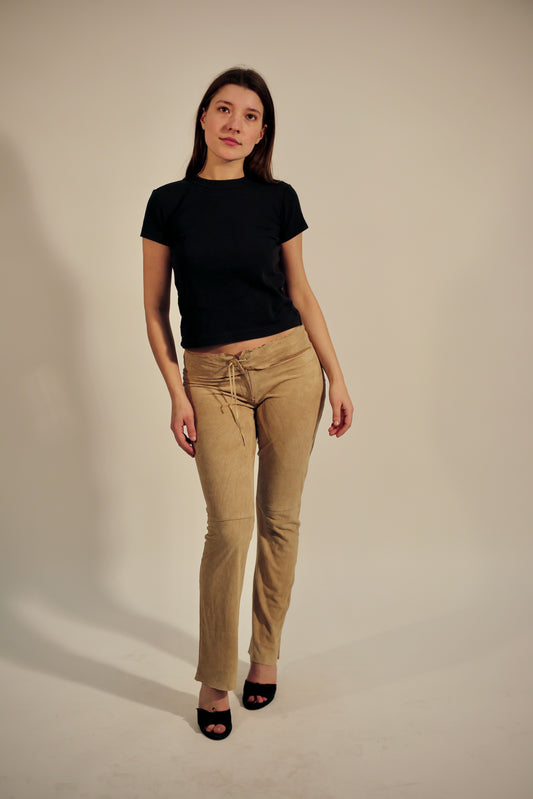 Vintage Dolce & Gabbana suede pants