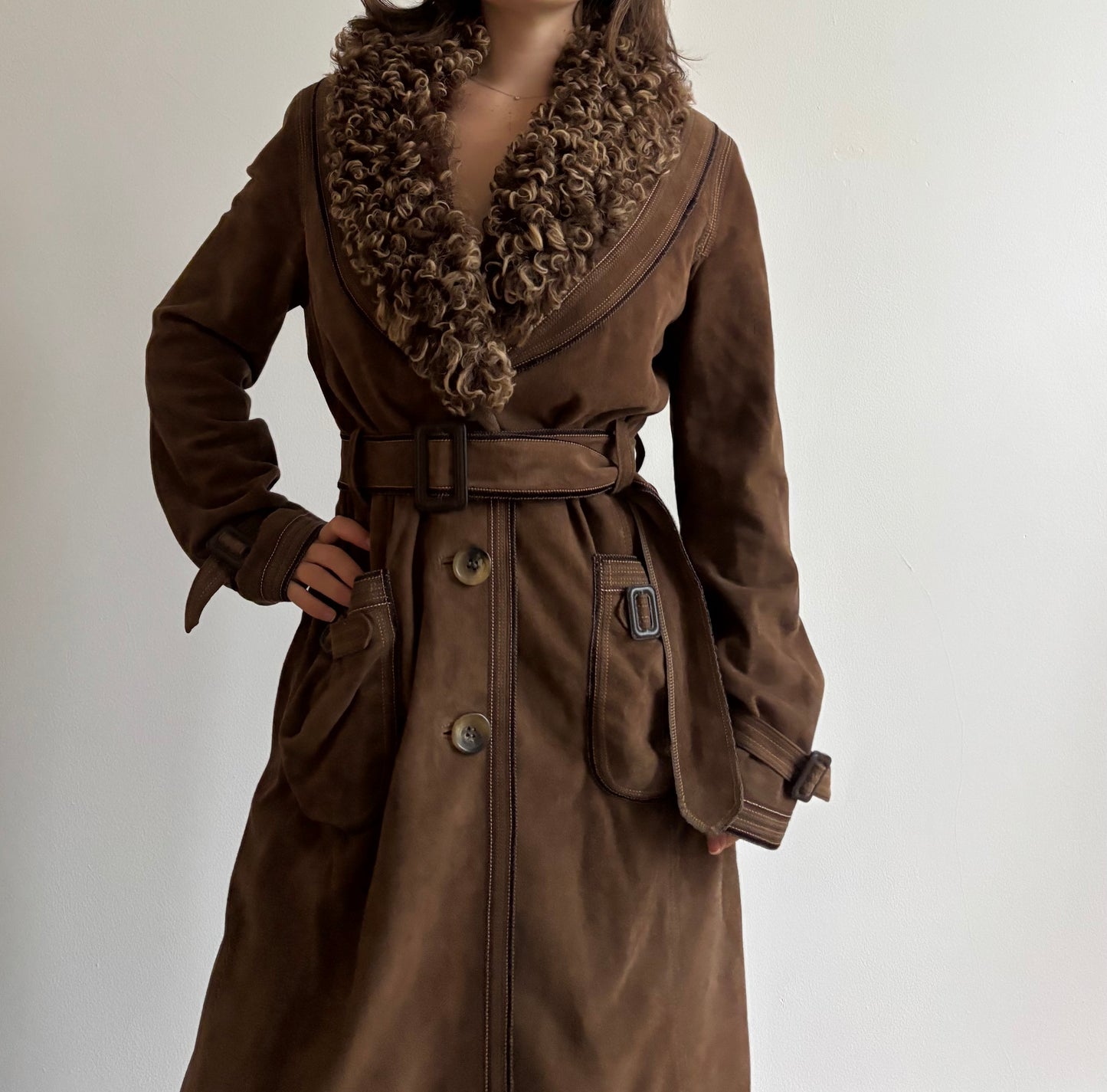 Vintage D&G brown coat