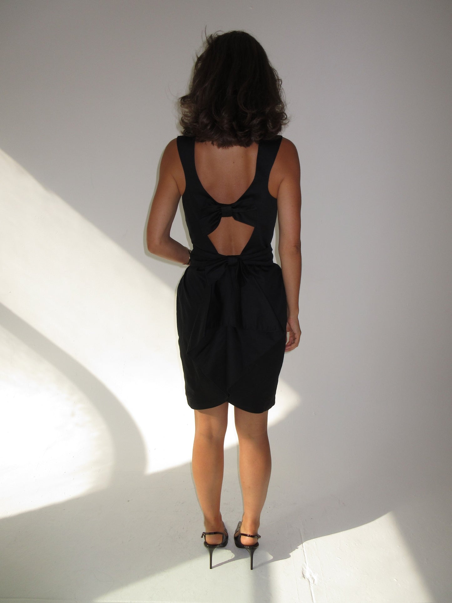 Vintage Thierry Mugler Black Dress with Bows