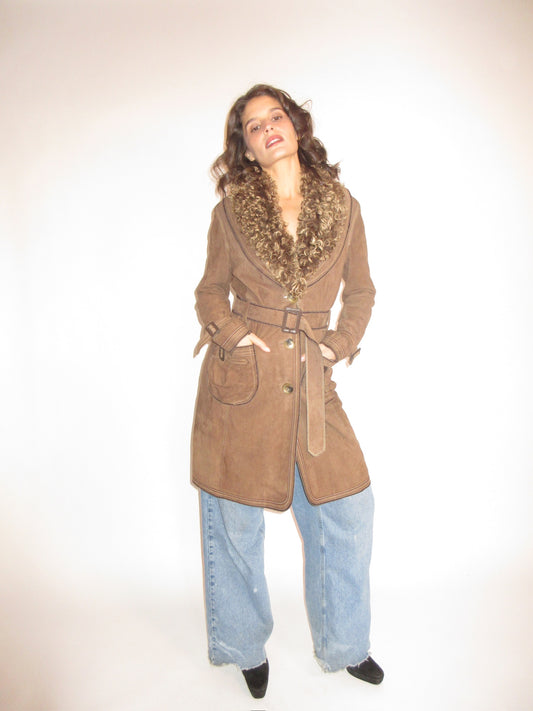 Vintage D&G brown coat