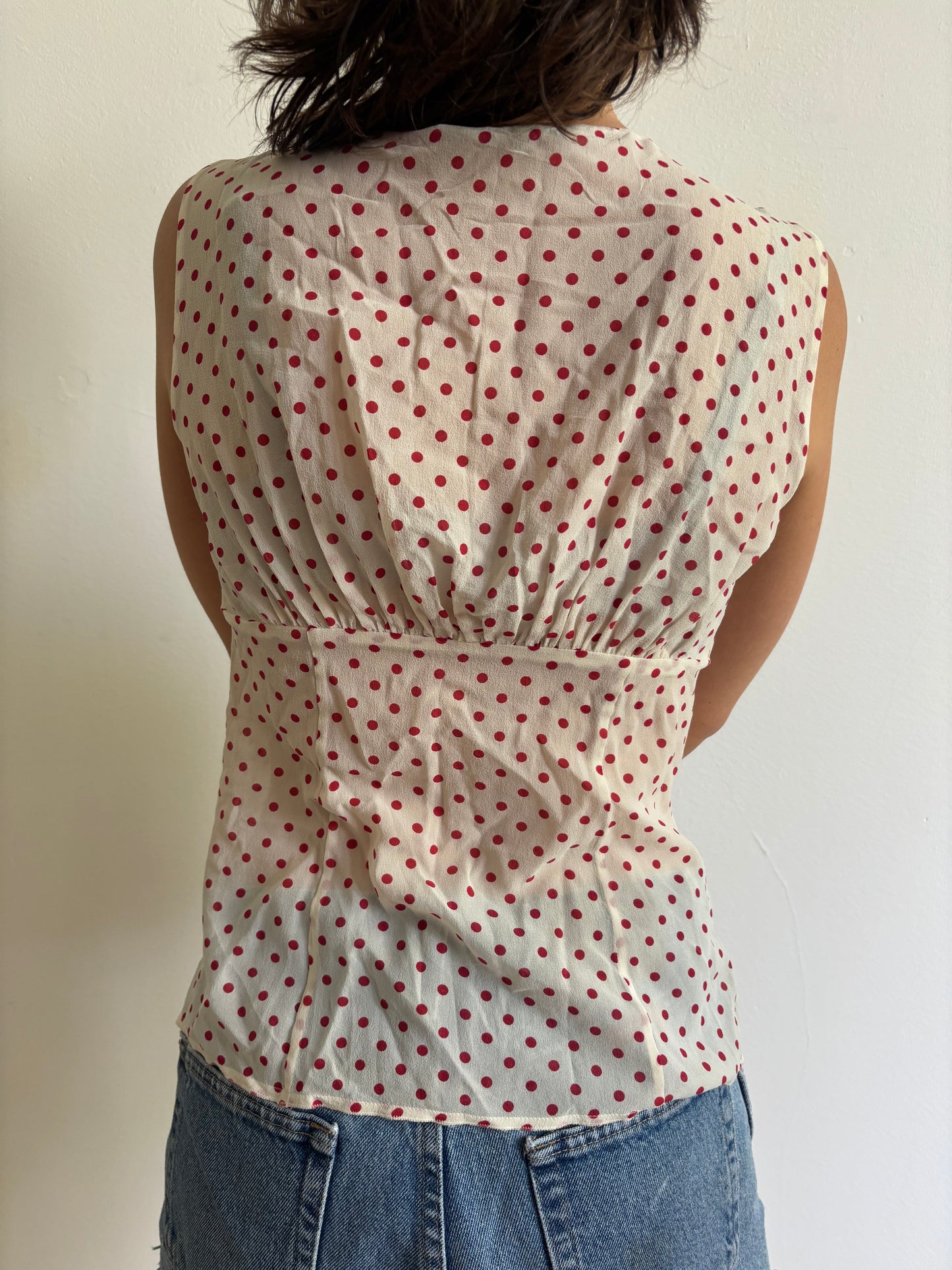 Vintage Prada Polka Dot Top