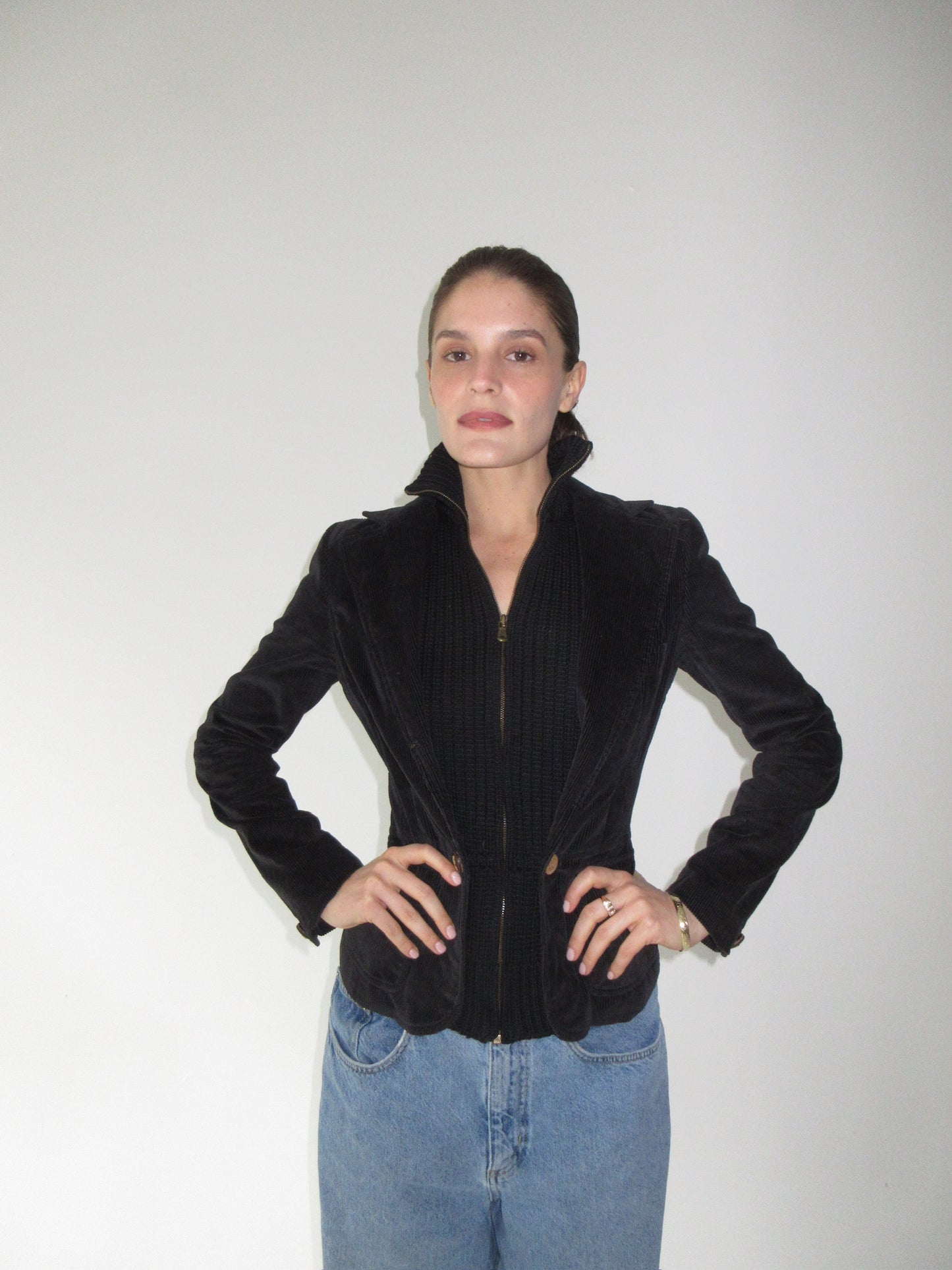 Black Velvet & Knit Dolce & Gabbana Jacket