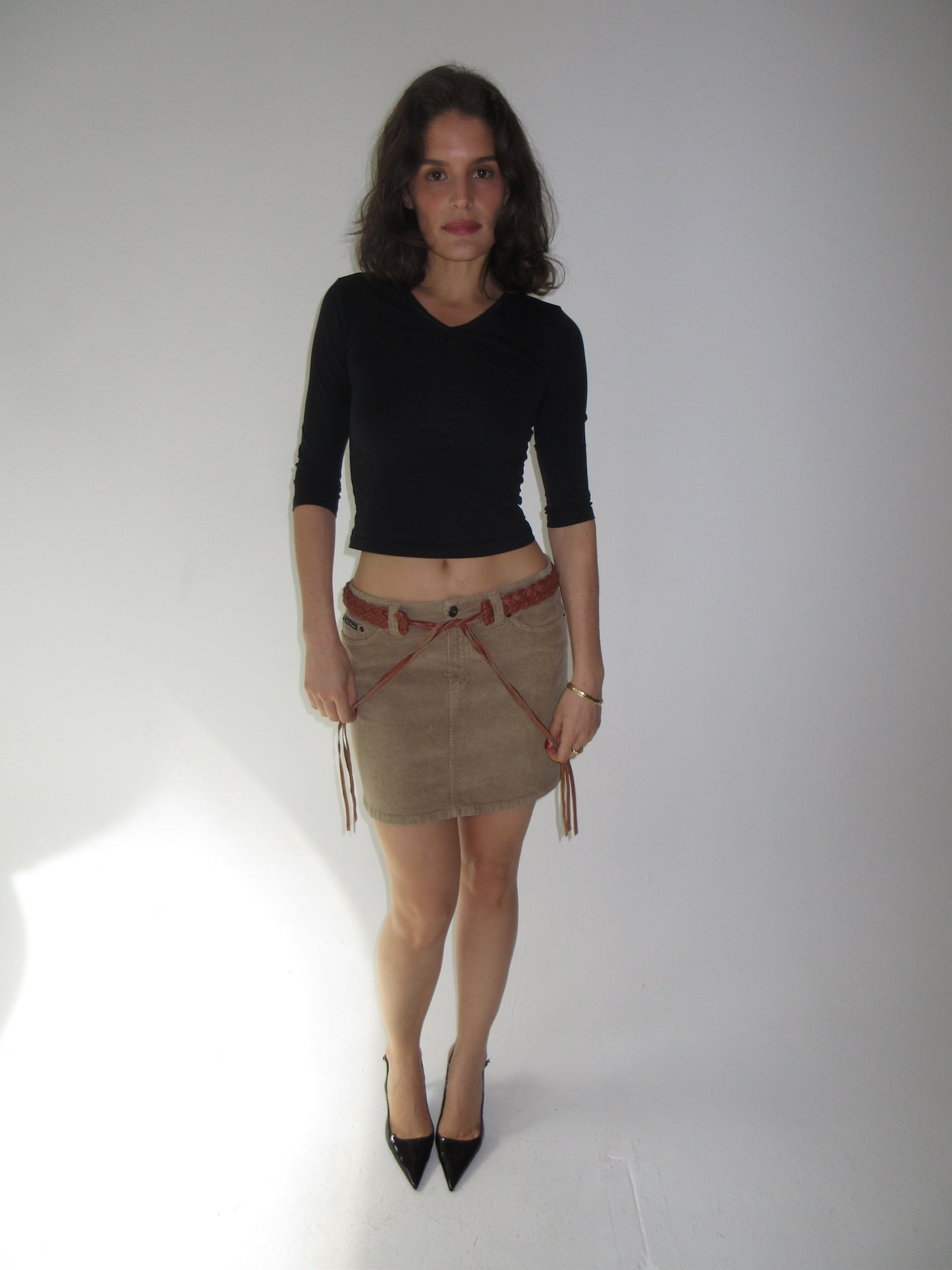 Vintage D&G skirt leather belt
