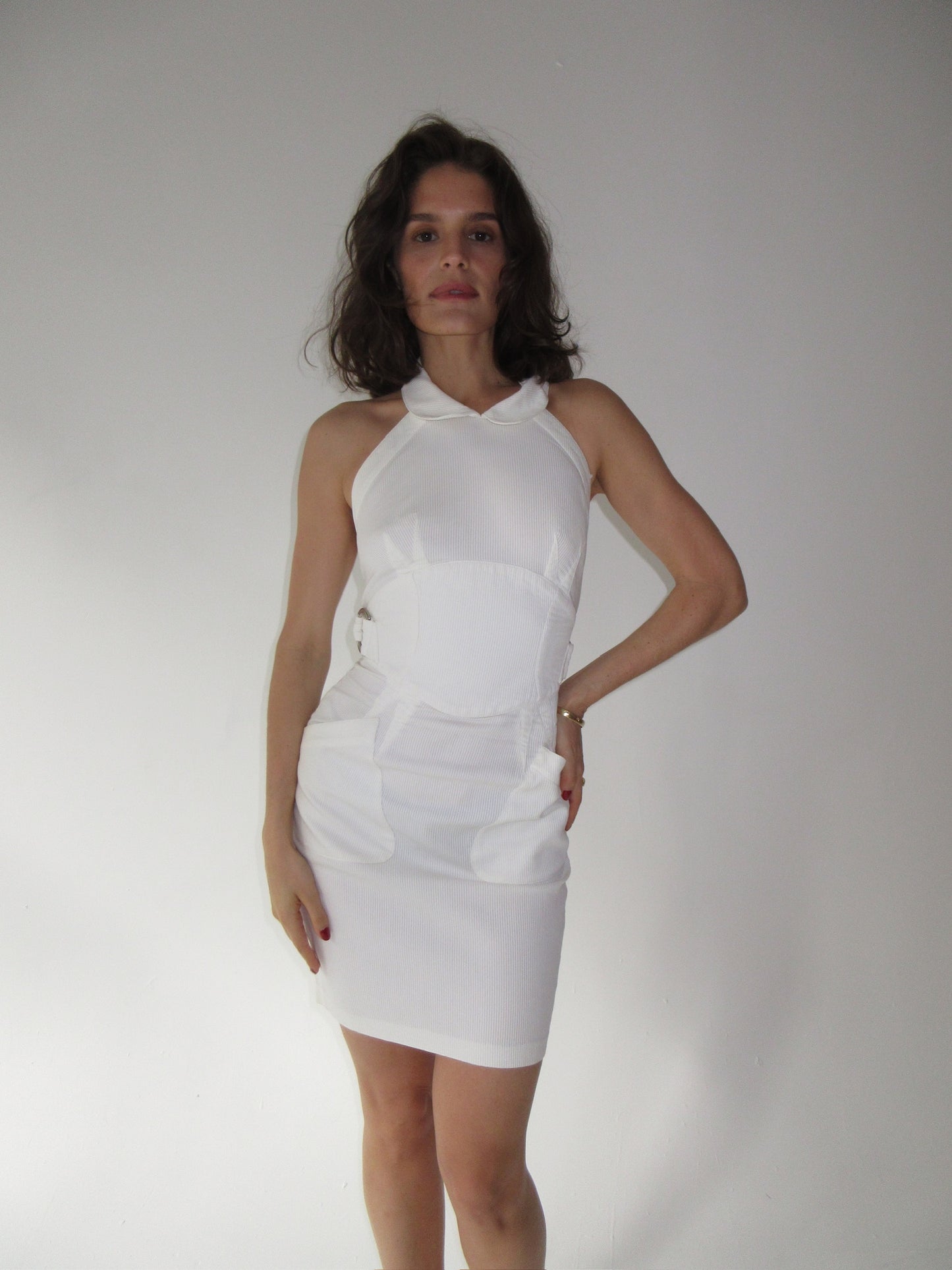 1982 Thierry Mugler white dress