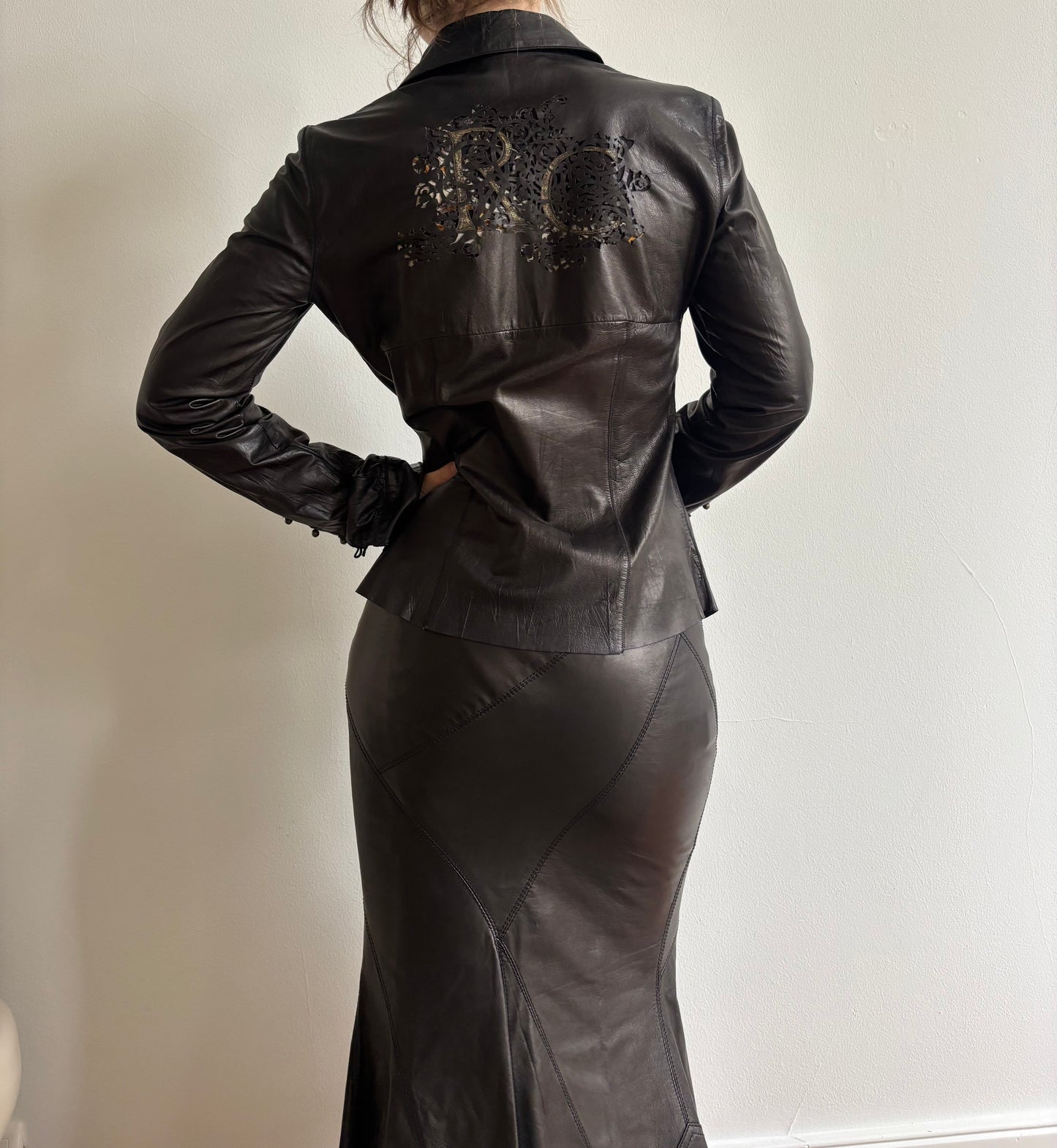 Vintage Roberto Cavalli leather jacket