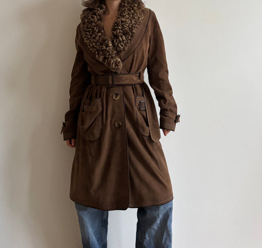 Vintage D&G brown coat