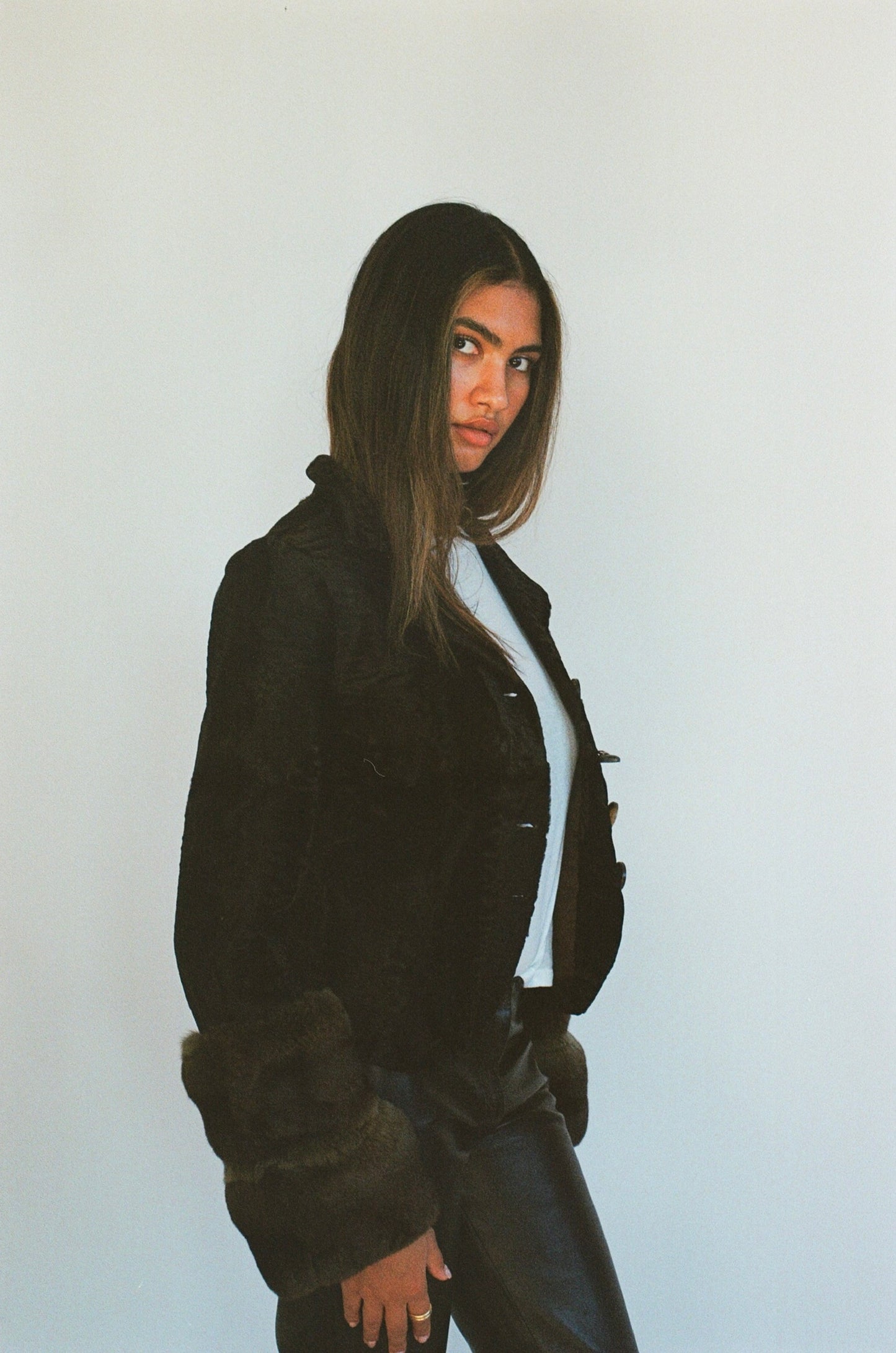 Early 2000s Valentino alligator and chinchilla jacket