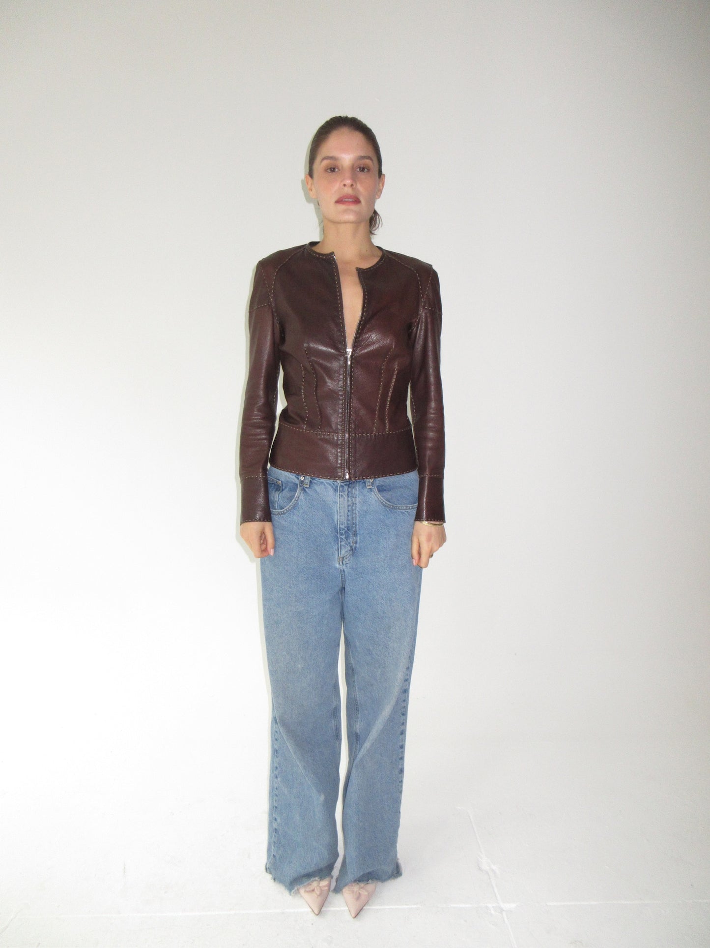 Fendi Leather Jacket/Top