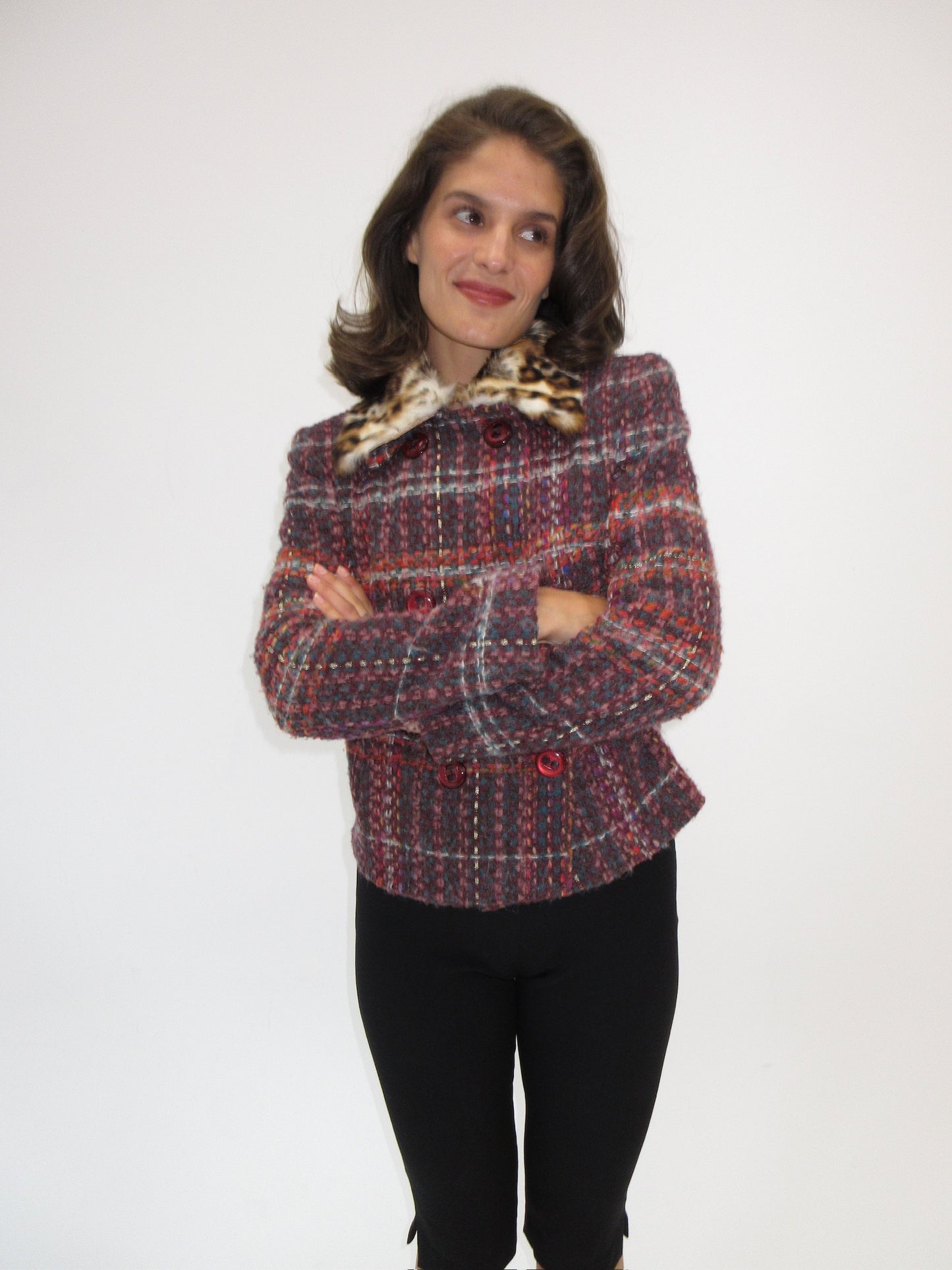Vintage D&G rabbit fur jacket