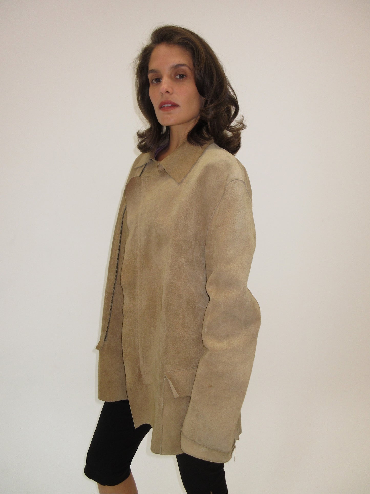 Vintage YSL suede jacket