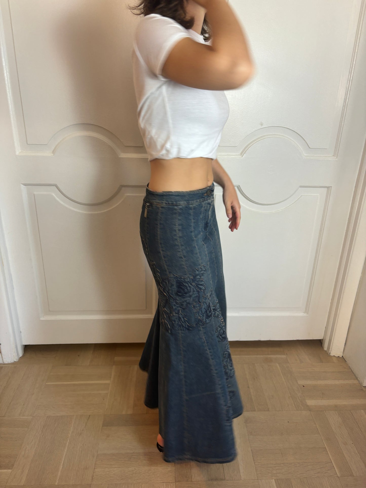 Vintage Roberto Cavalli Jean Mermaid Skirt