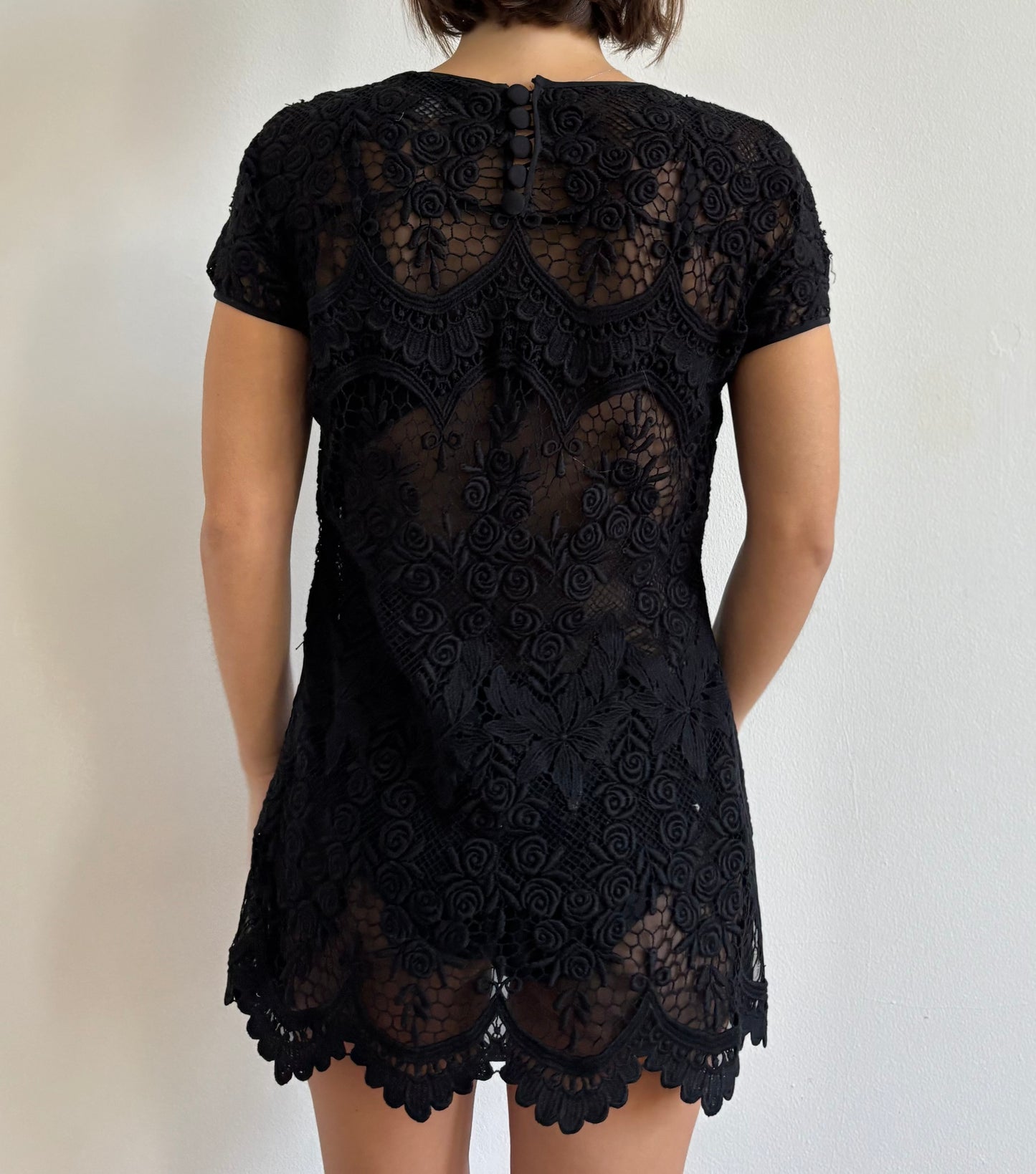 SS1990 Valentino lace mini dress