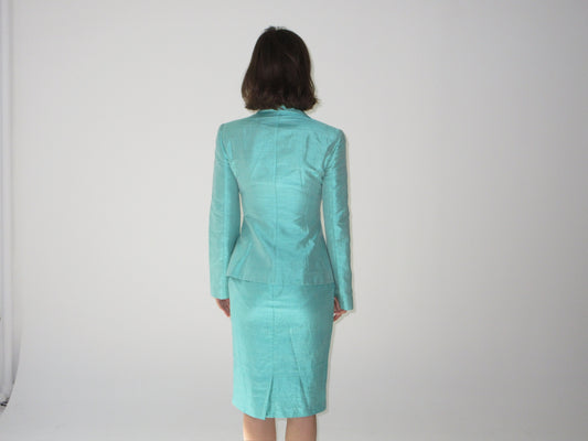 Vintage D&G silk turquoise set