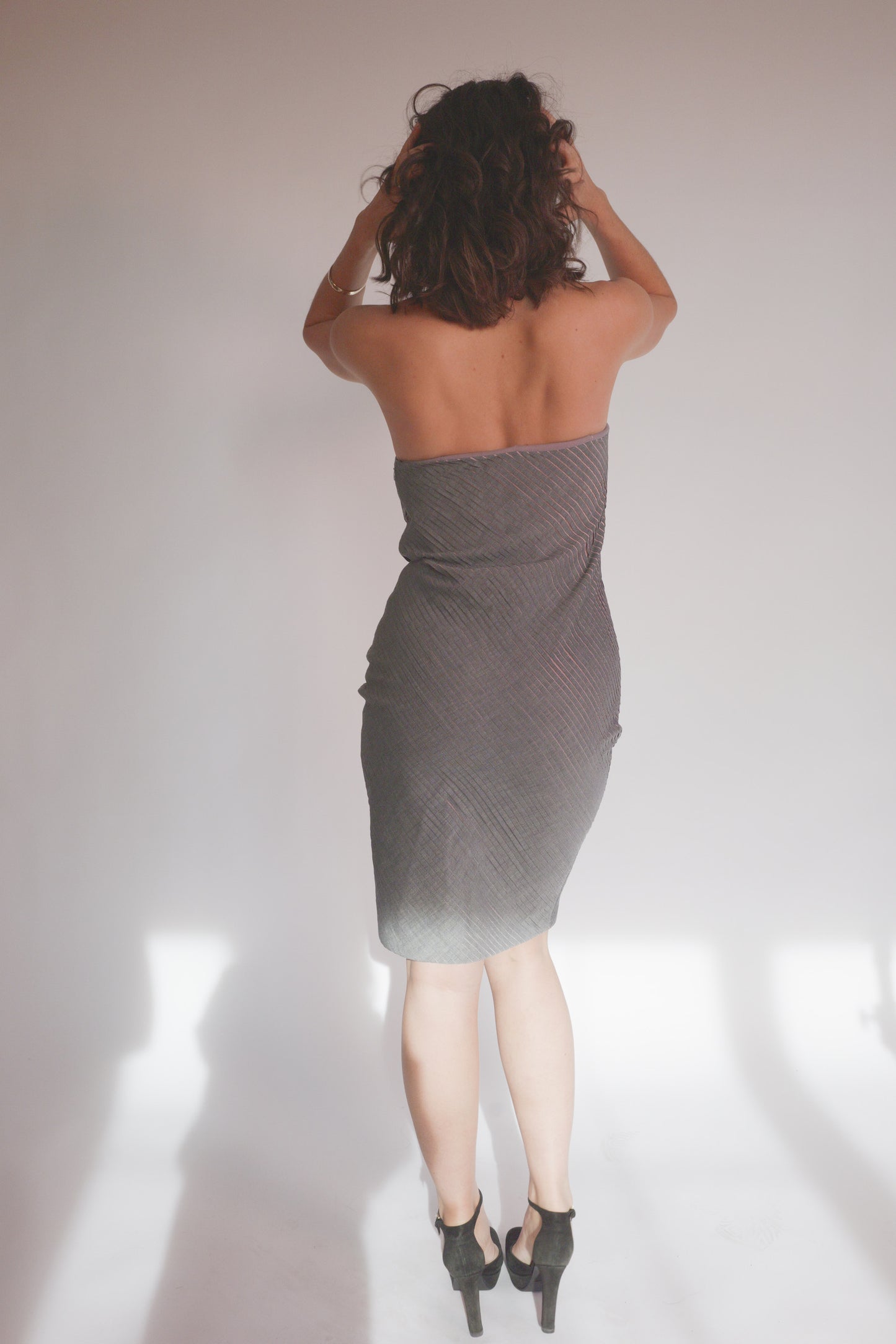 SS1999 Versace Strapless Corset Dress