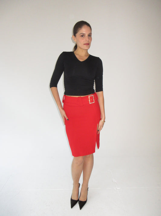 Vintage Dolce & Gabbana red skirt