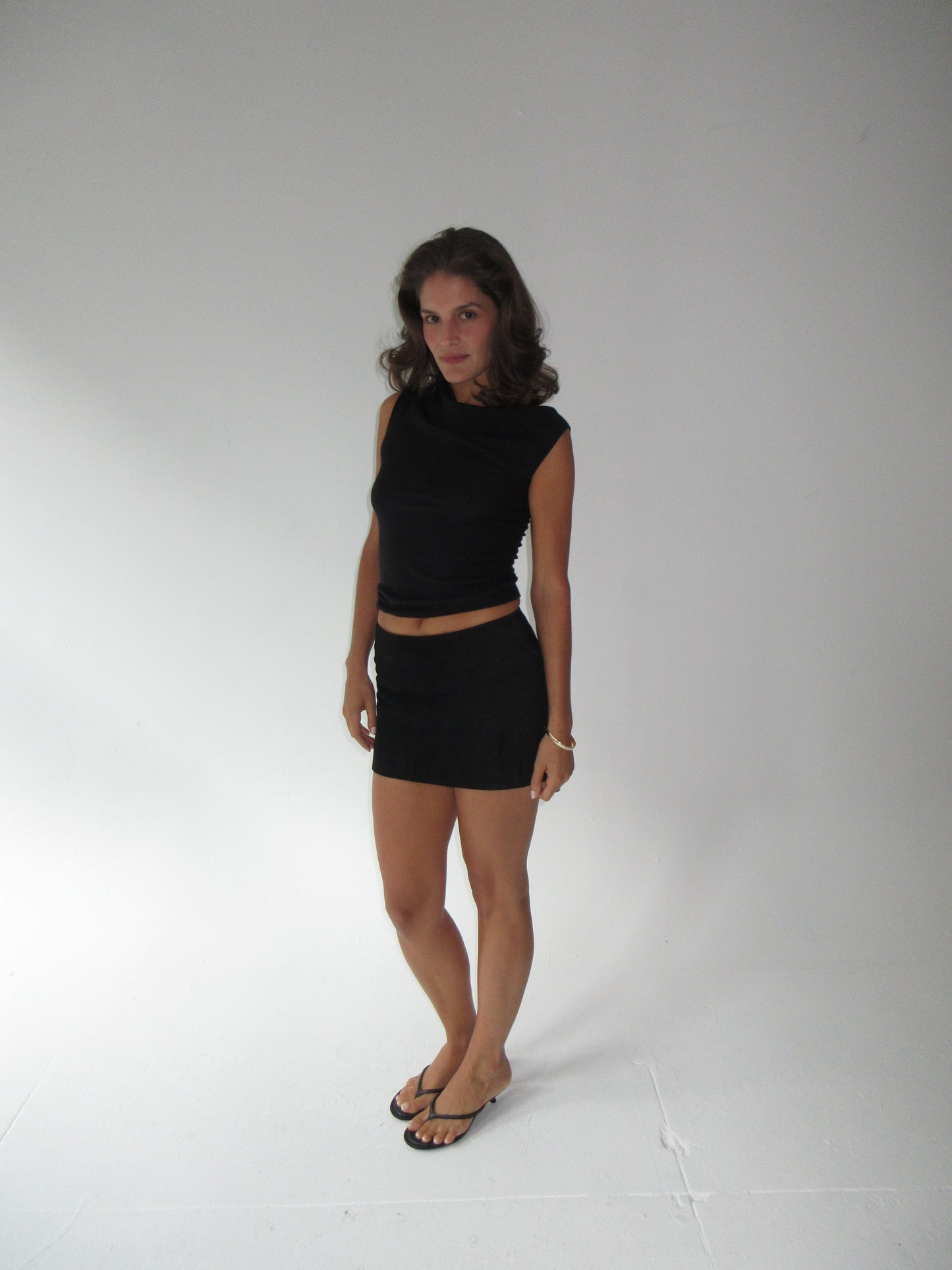 Vintage Fendi suede skirt