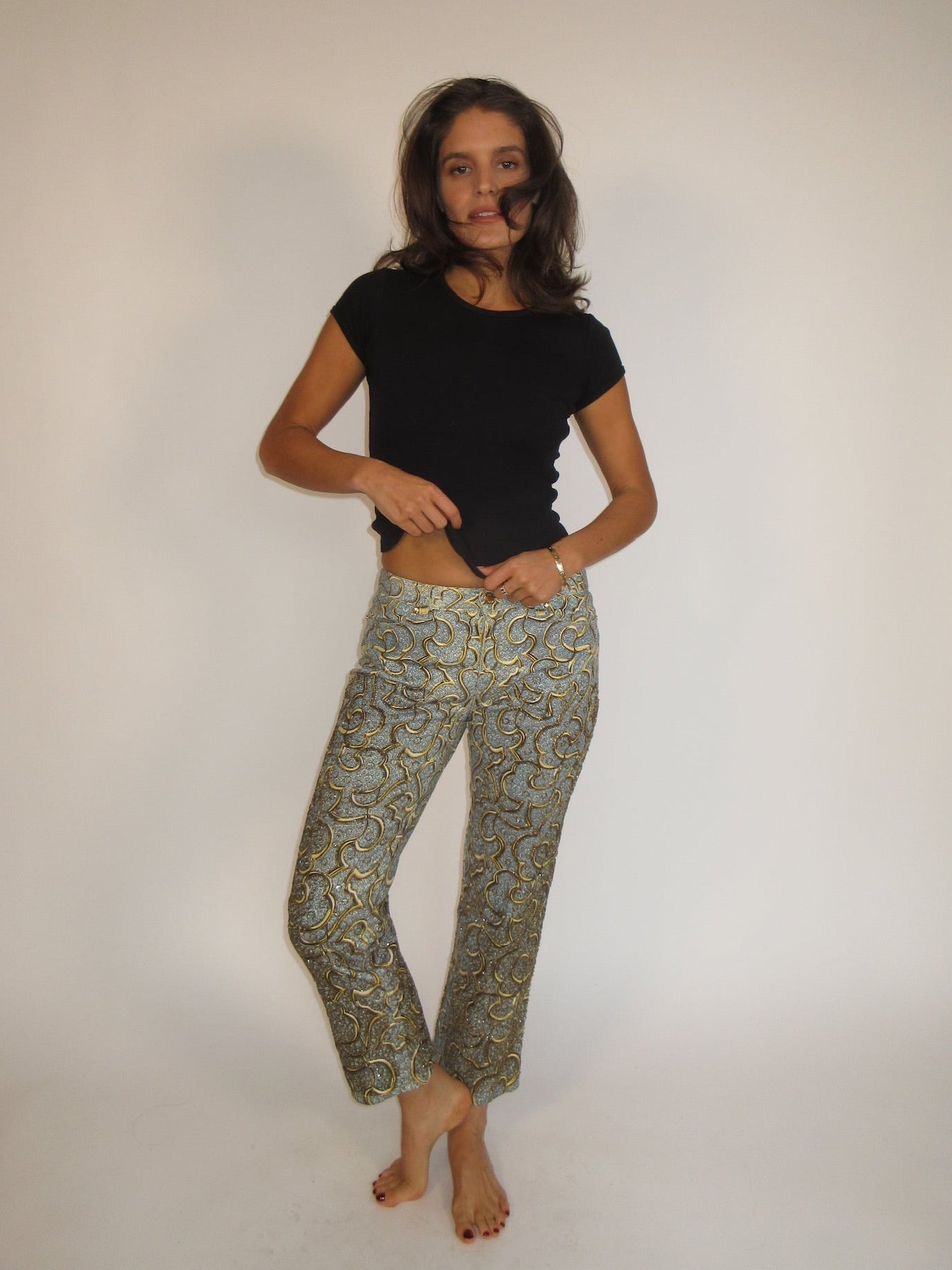 SS2000 Roberto Cavalli beaded pants