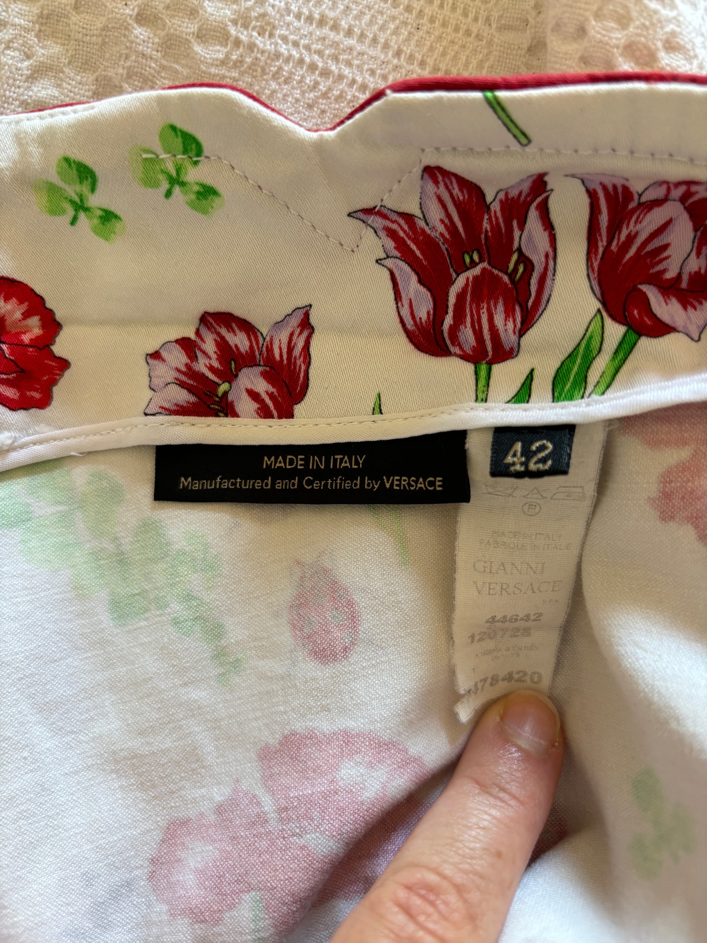 Vintage Versace Lady Bug Printed Pants