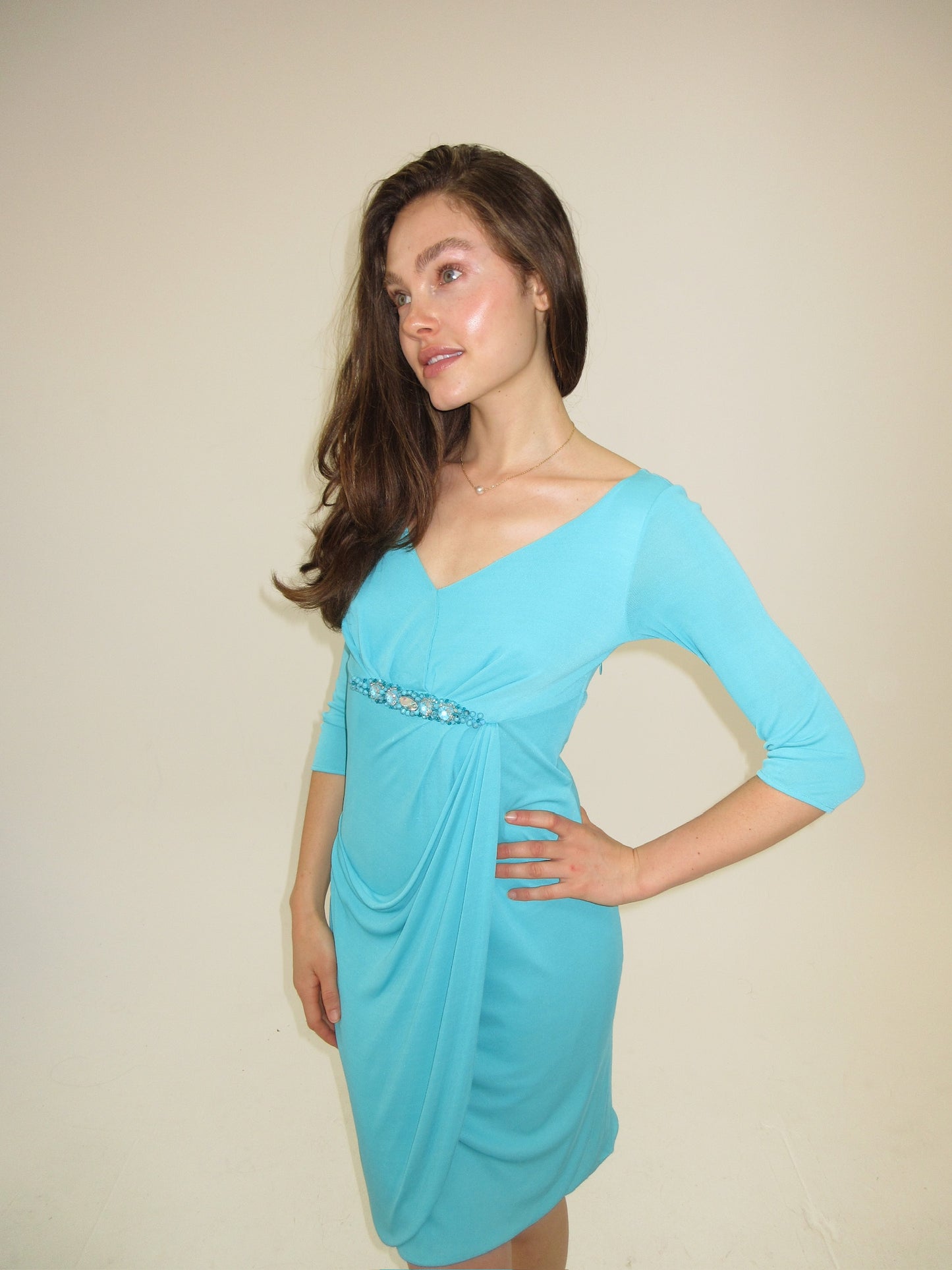 Vintage Blumarine turquoise dress