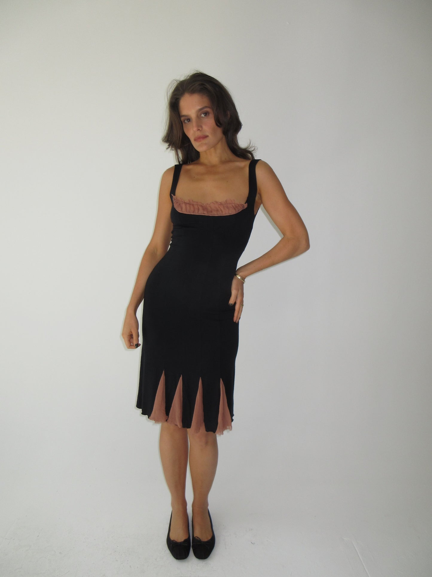 Vintage Alberta Ferretti milkmaid dress