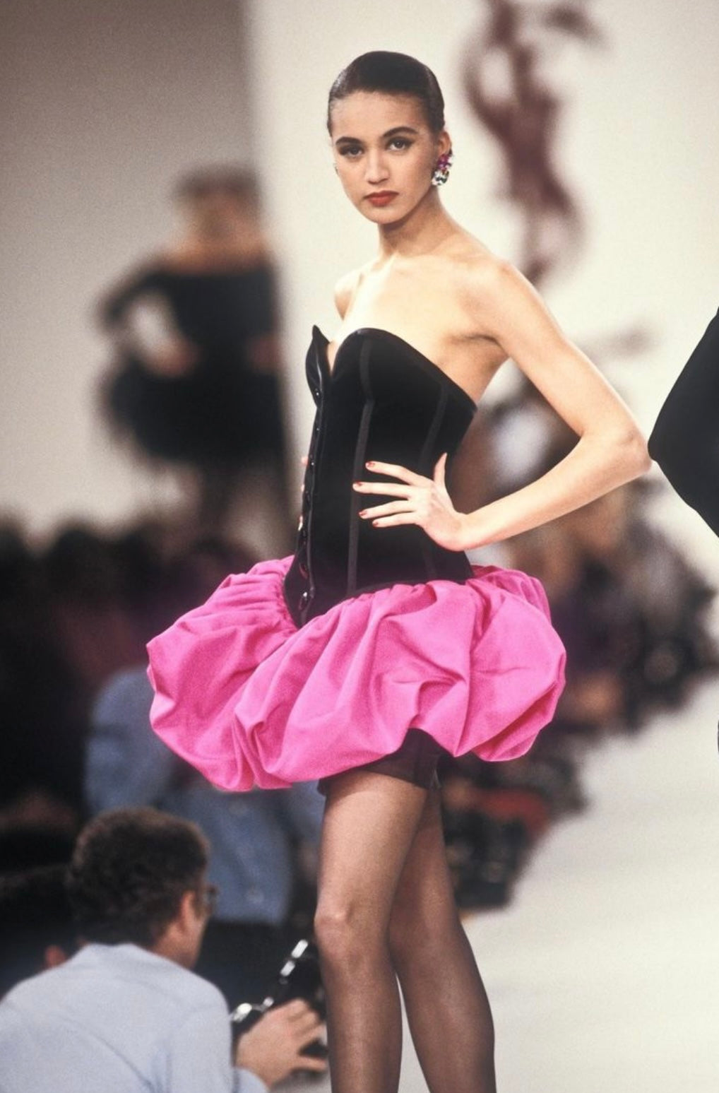 FW 1988 YSL runway dress