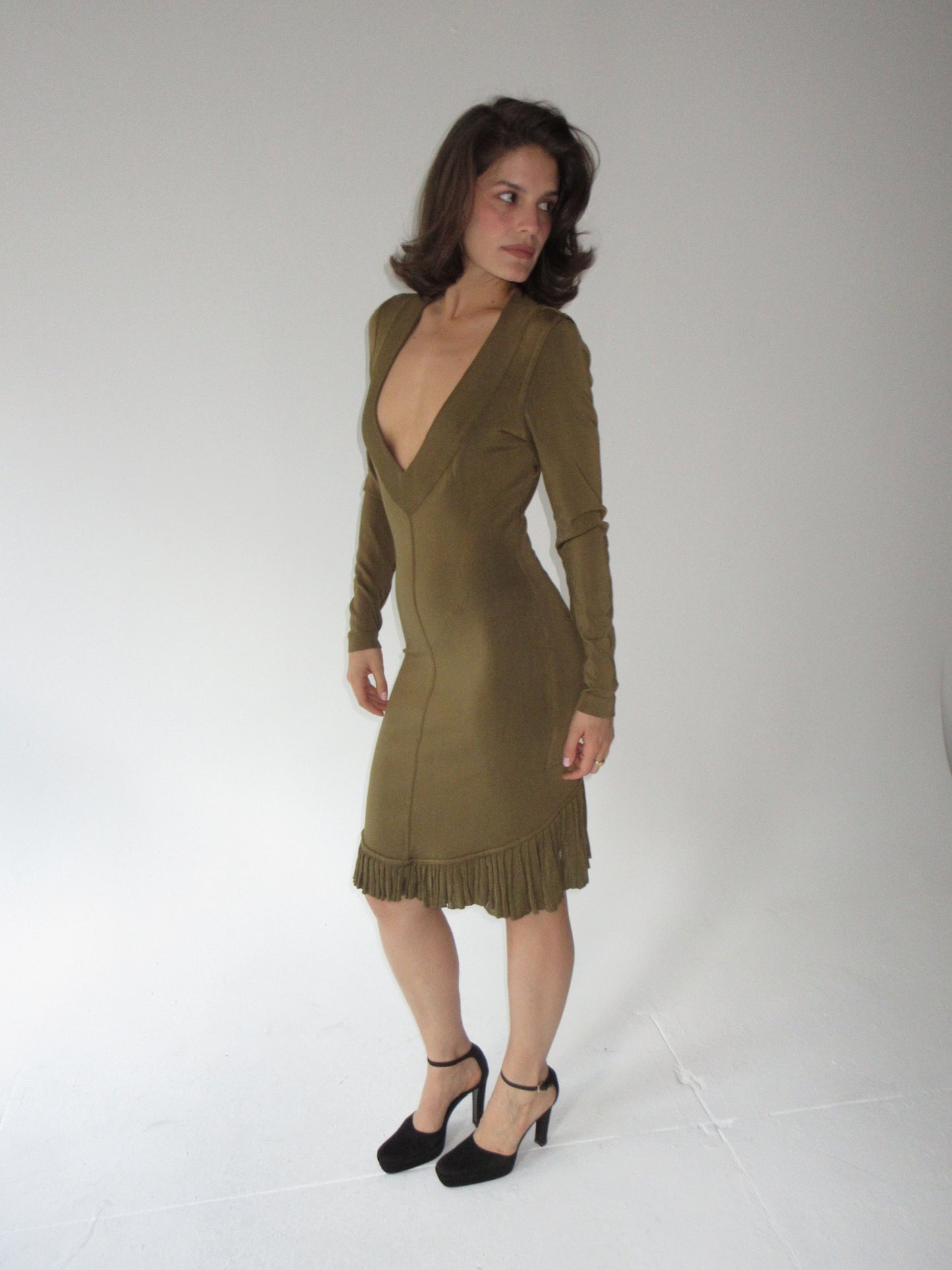 1990 Alaïa fishtail dress