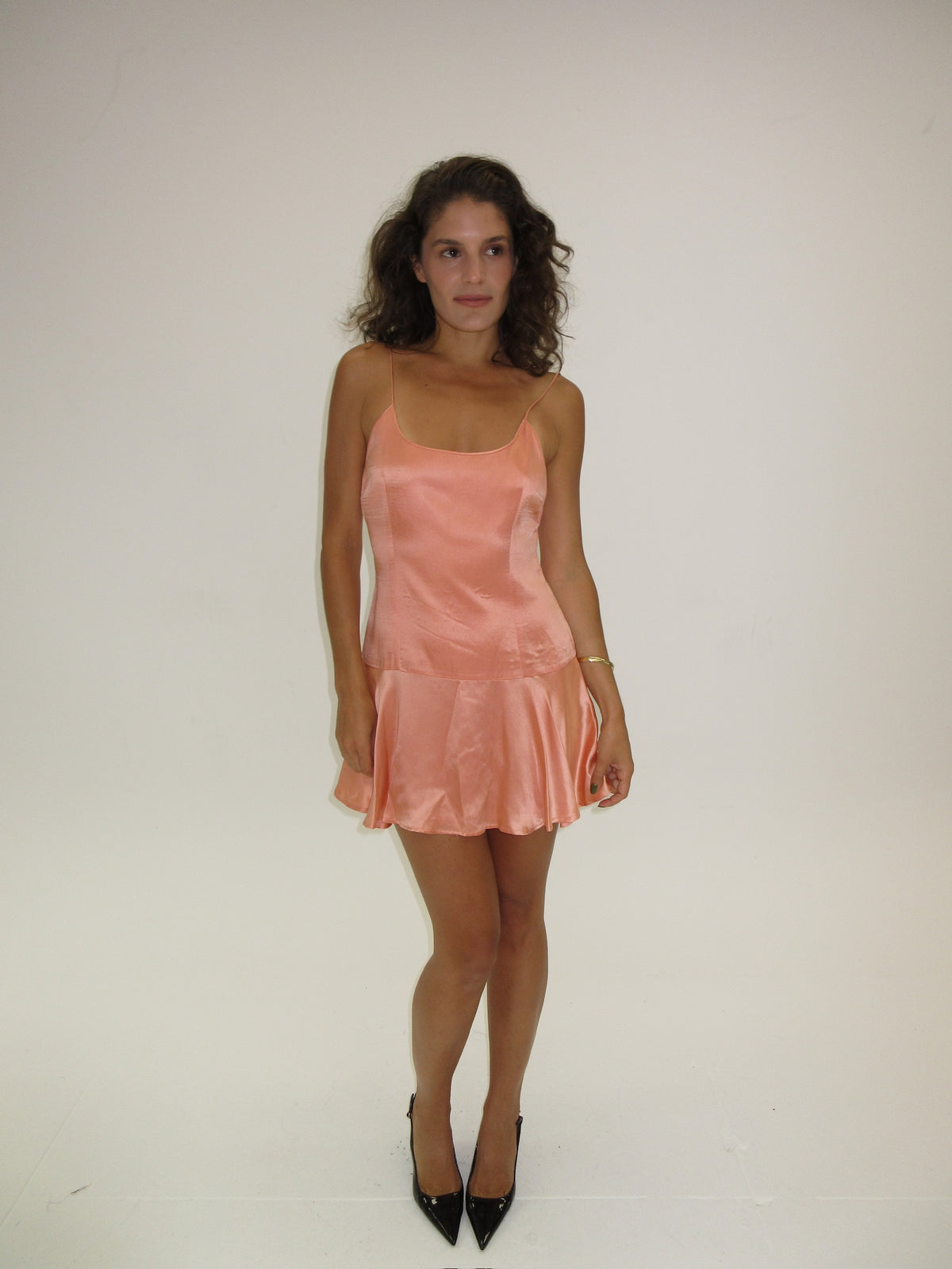SS1995 Dolce & Gabbana Peach Mini Slip Dress