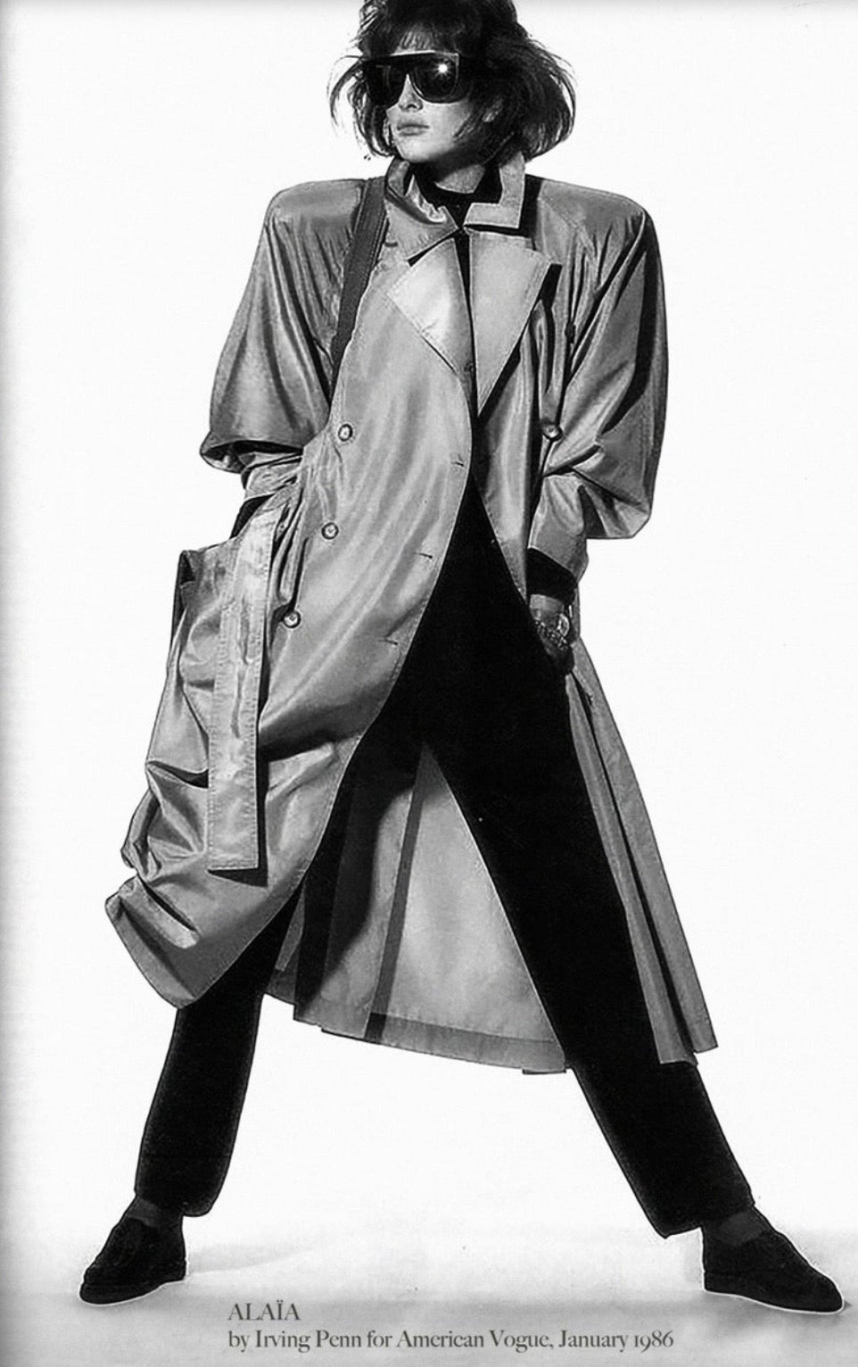 FW1986 Alaïa silk trench