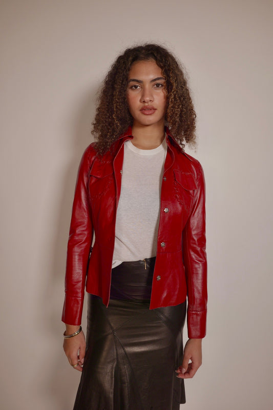 Vintage Burgandy Dolce & Gabbana jacket