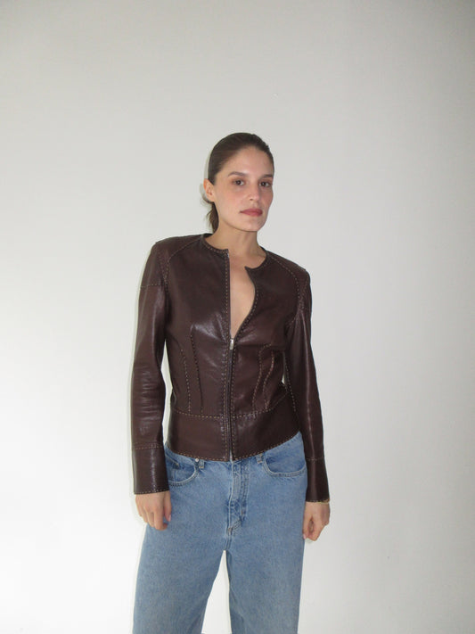Fendi Leather Jacket/Top
