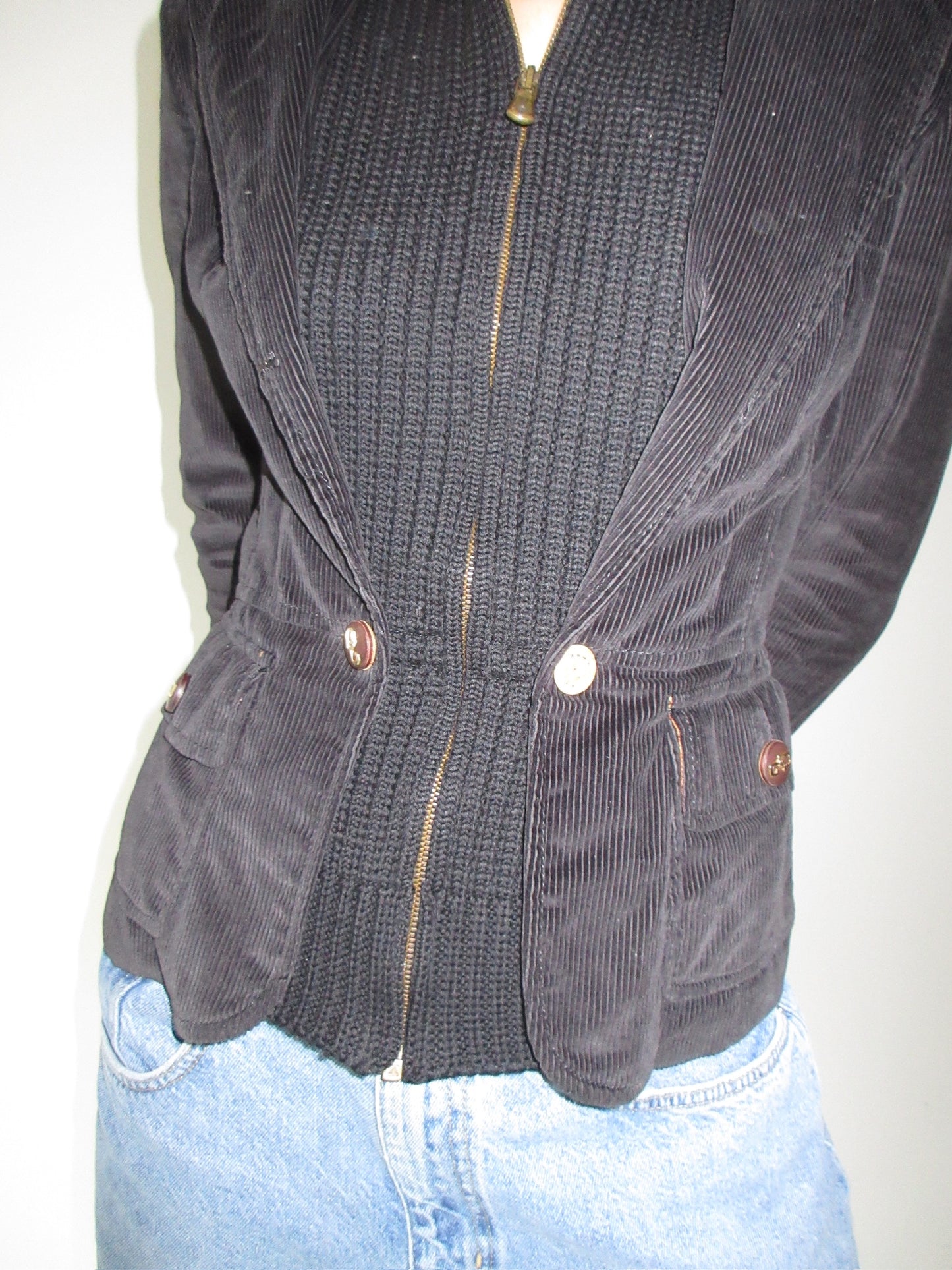 Black Velvet & Knit Dolce & Gabbana Jacket