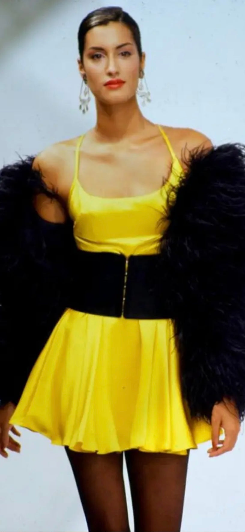 SS1995 Dolce & Gabbana Peach Mini Slip Dress