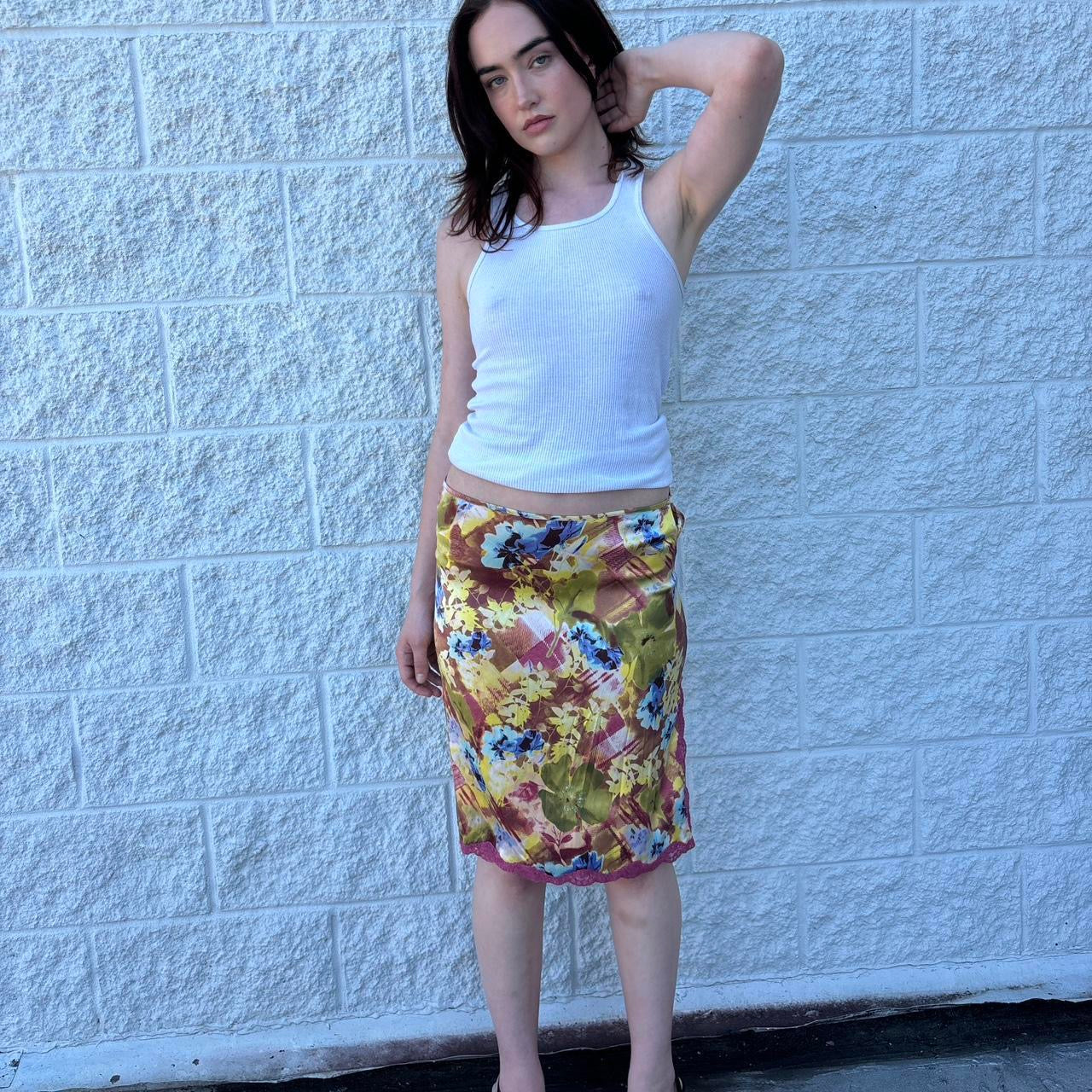 Dior by Galliano silk skirt