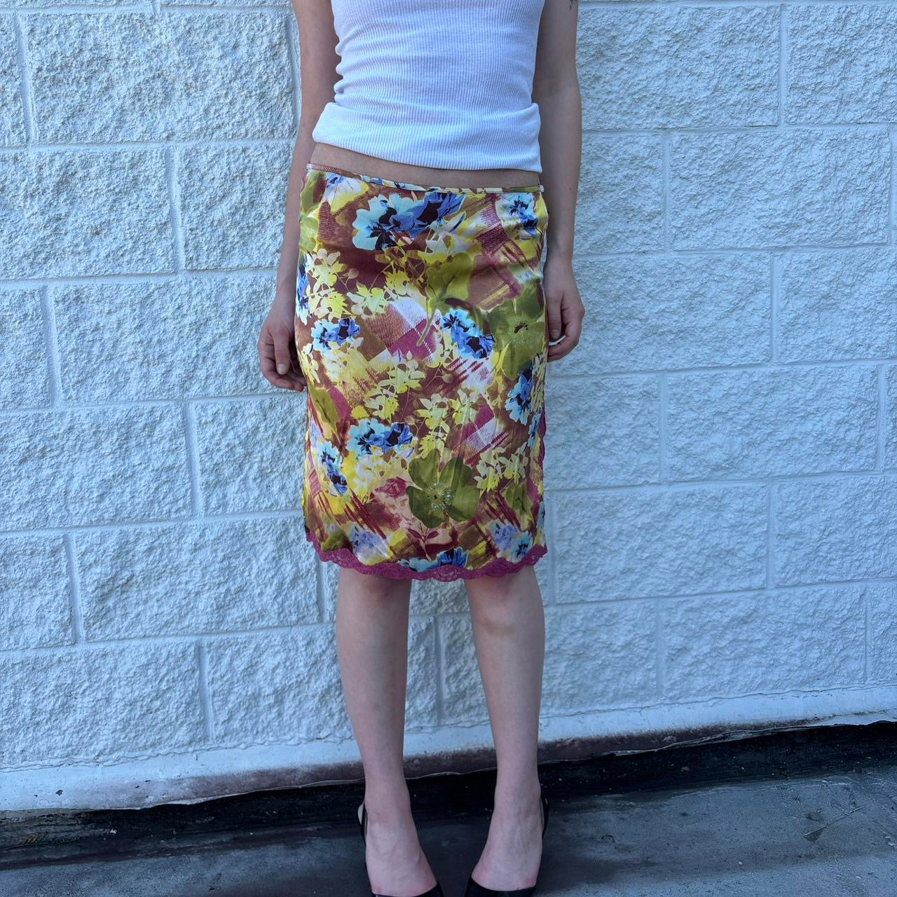 Dior by Galliano silk skirt